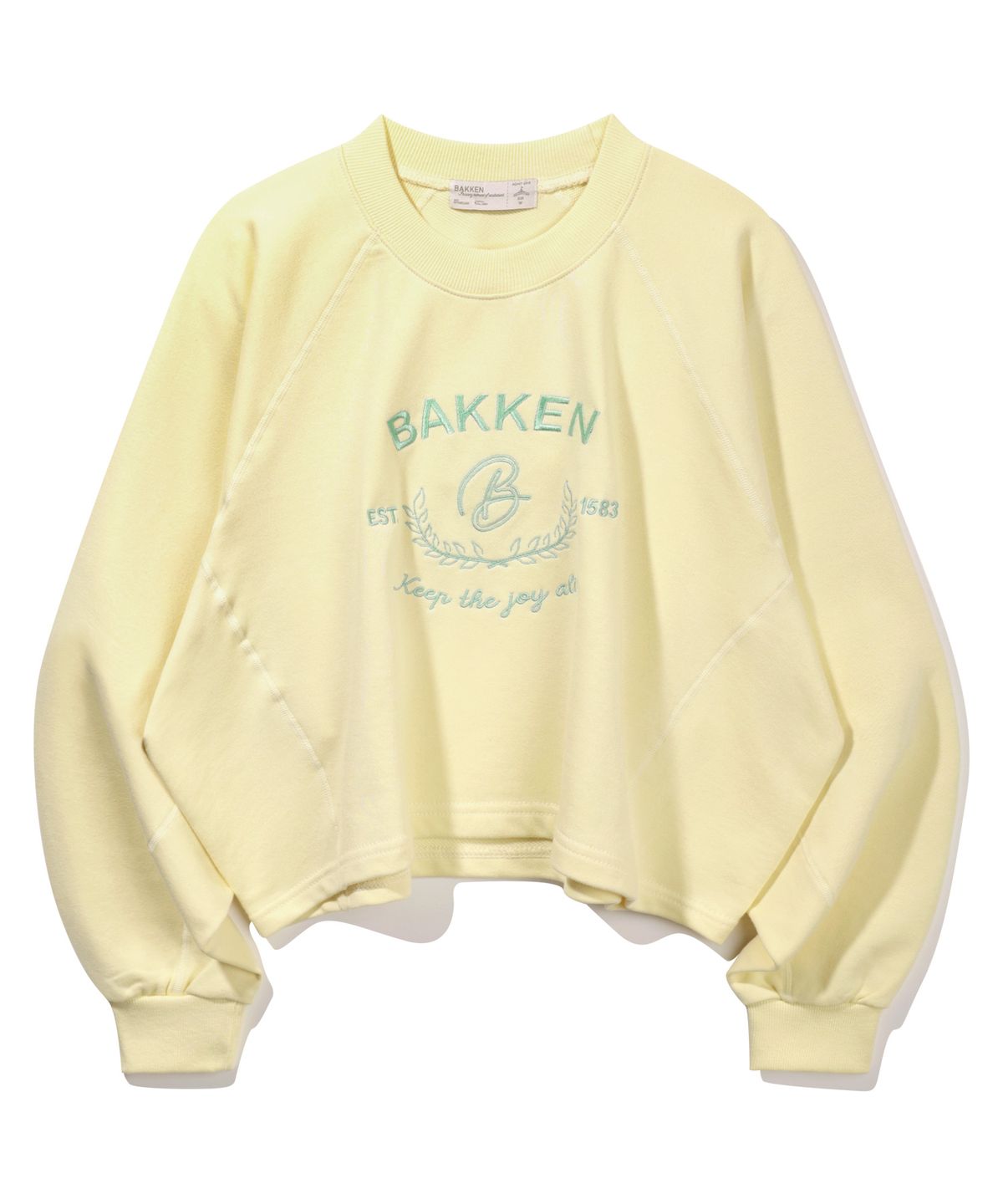 바켄(BAKKEN) Signature Logo Semi Crop 티셔츠 BK4998_옐로우