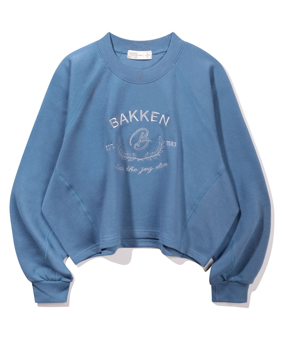 바켄(BAKKEN) Signature Logo Semi Crop 티셔츠 BK4998_블루