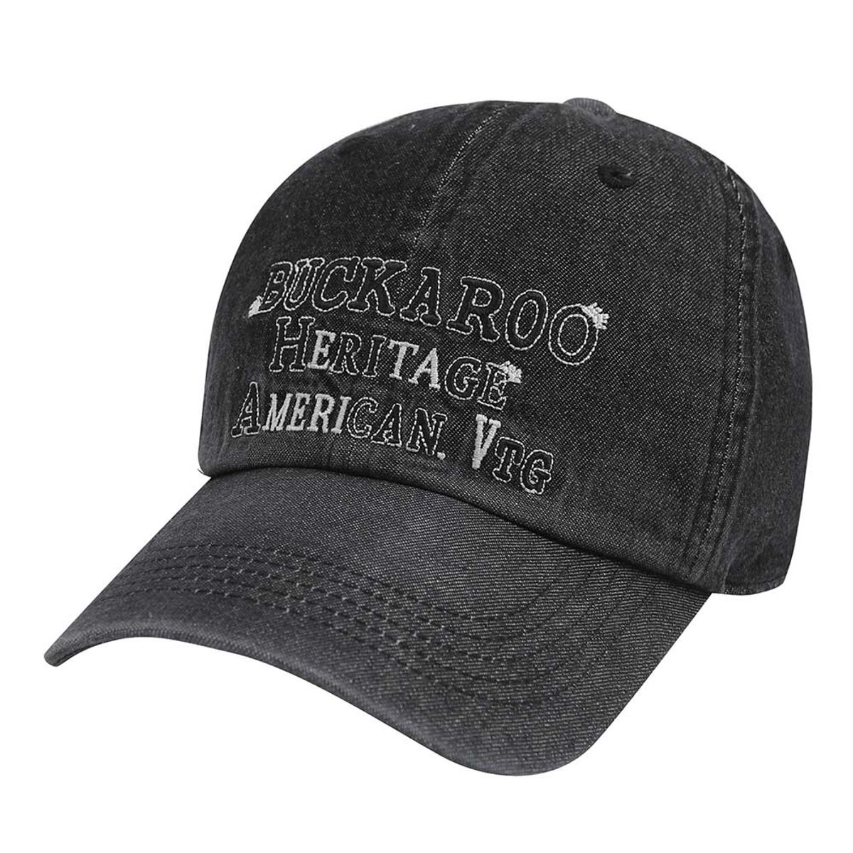 버커루(BUCKAROO) 빈티지 데님 캡 블랙