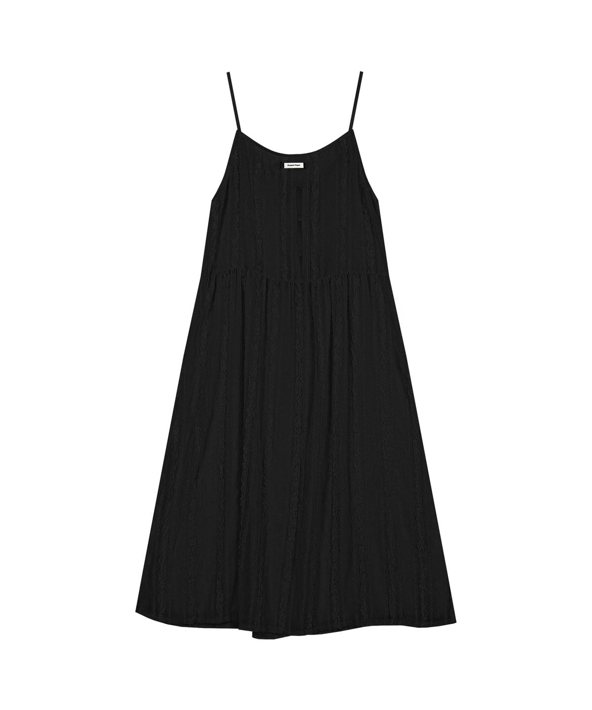 마가린핑거스(MARGARIN FINGERS) LACE CHIFFON ONE PIECE (BLACK)