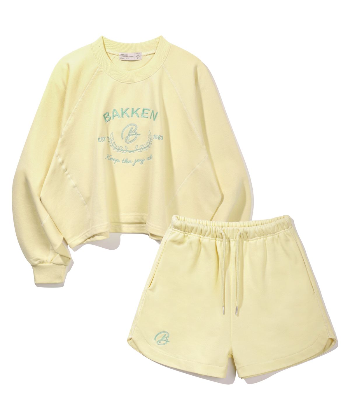 바켄(BAKKEN) Signature Logo 스웨트 셋업 BK4998_2998_옐로우