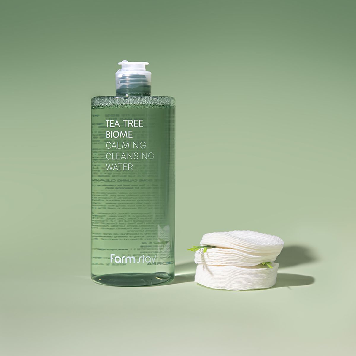 팜스테이(FARMSTAY) 티트리 바이옴 카밍 클렌징워터 기획세트(400ml+100ml+순면 화장솜 20매)