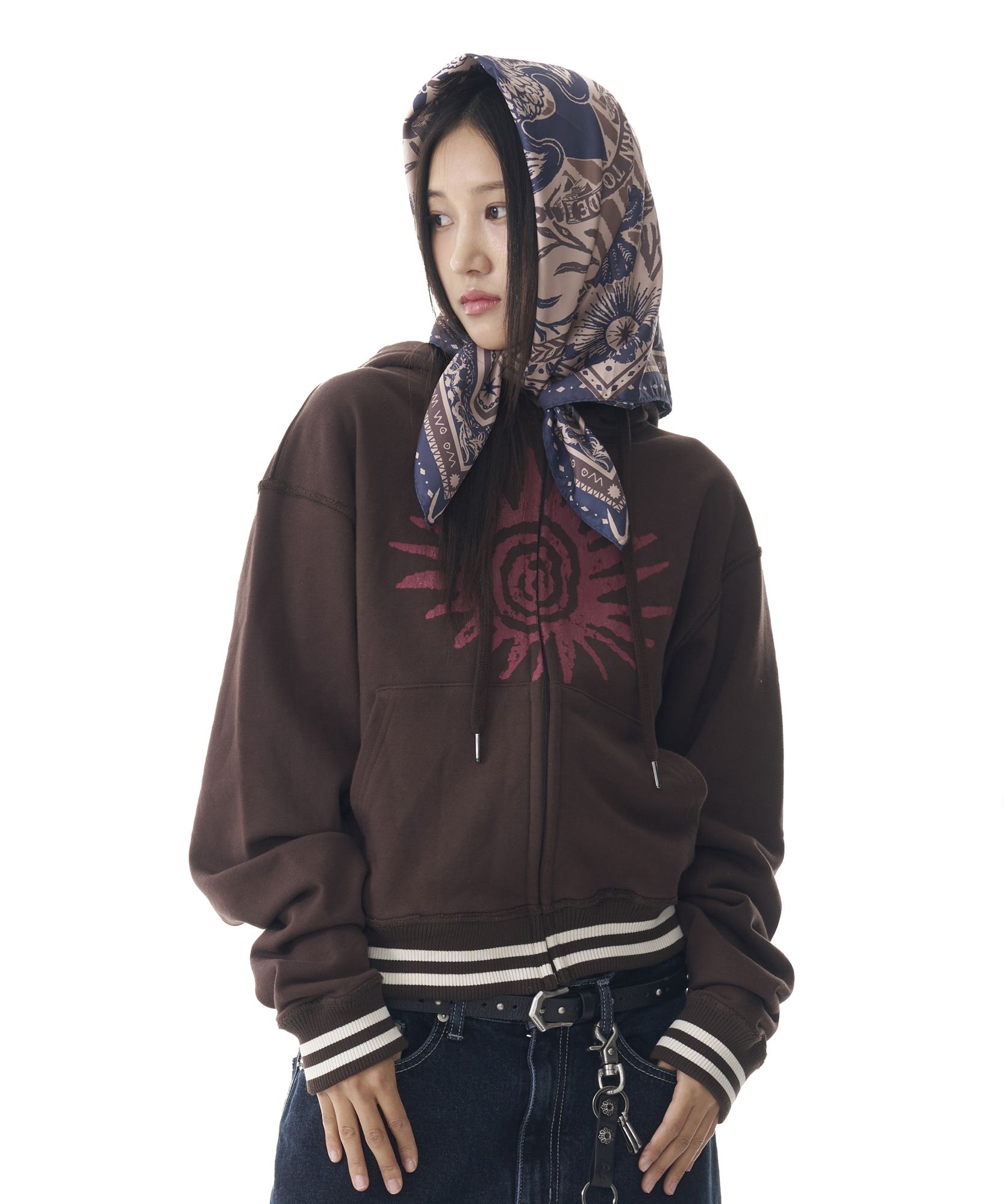 ◆AAKAM Western Printed Scarf/8色◆ MUSINSA | AAKAM Western Eagle Printed Scarf (Beige)