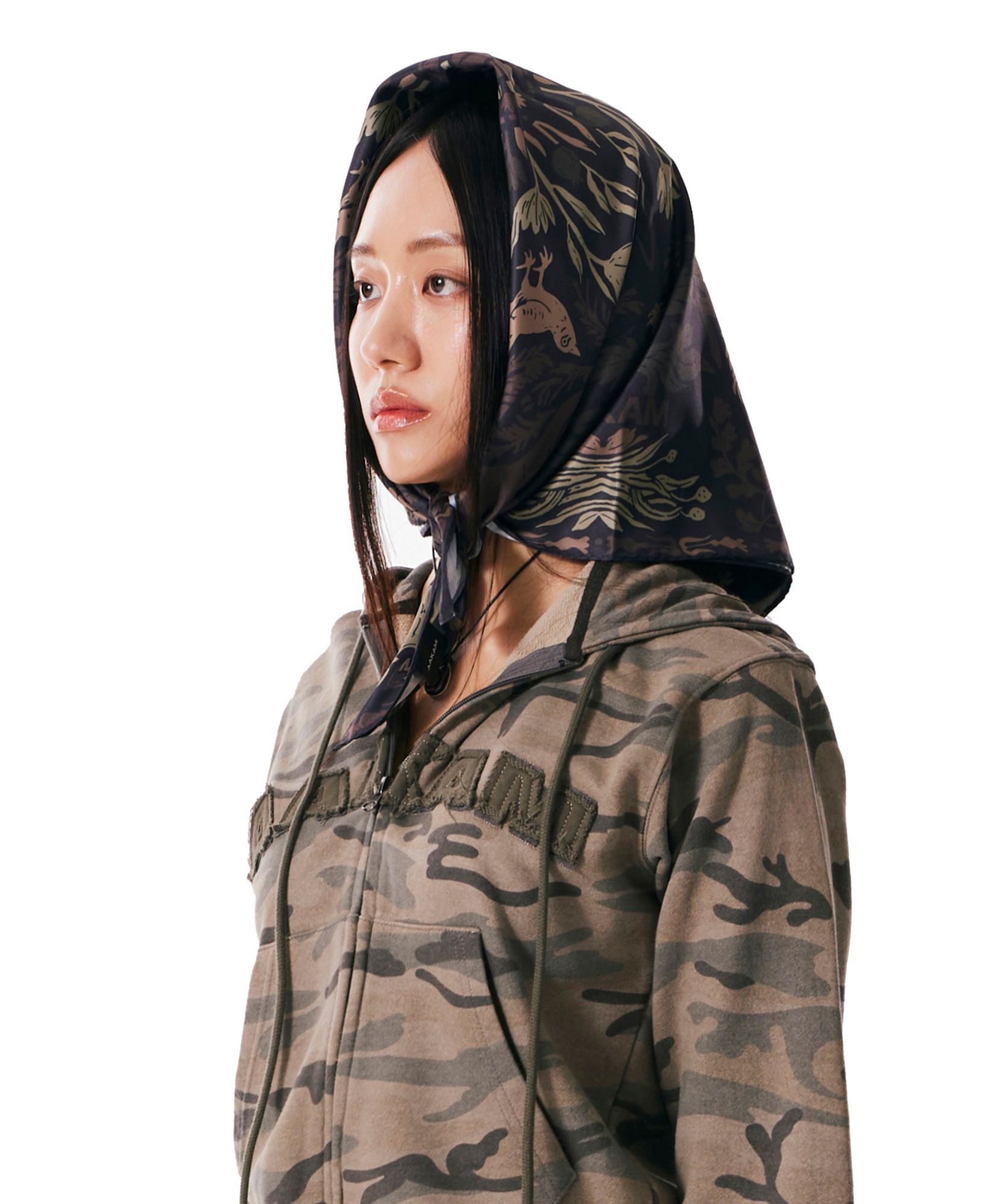 ◆AAKAM Western Printed Scarf/8色◆ MUSINSA | AAKAM Western Forest Printed Scarf (Dark Brown)