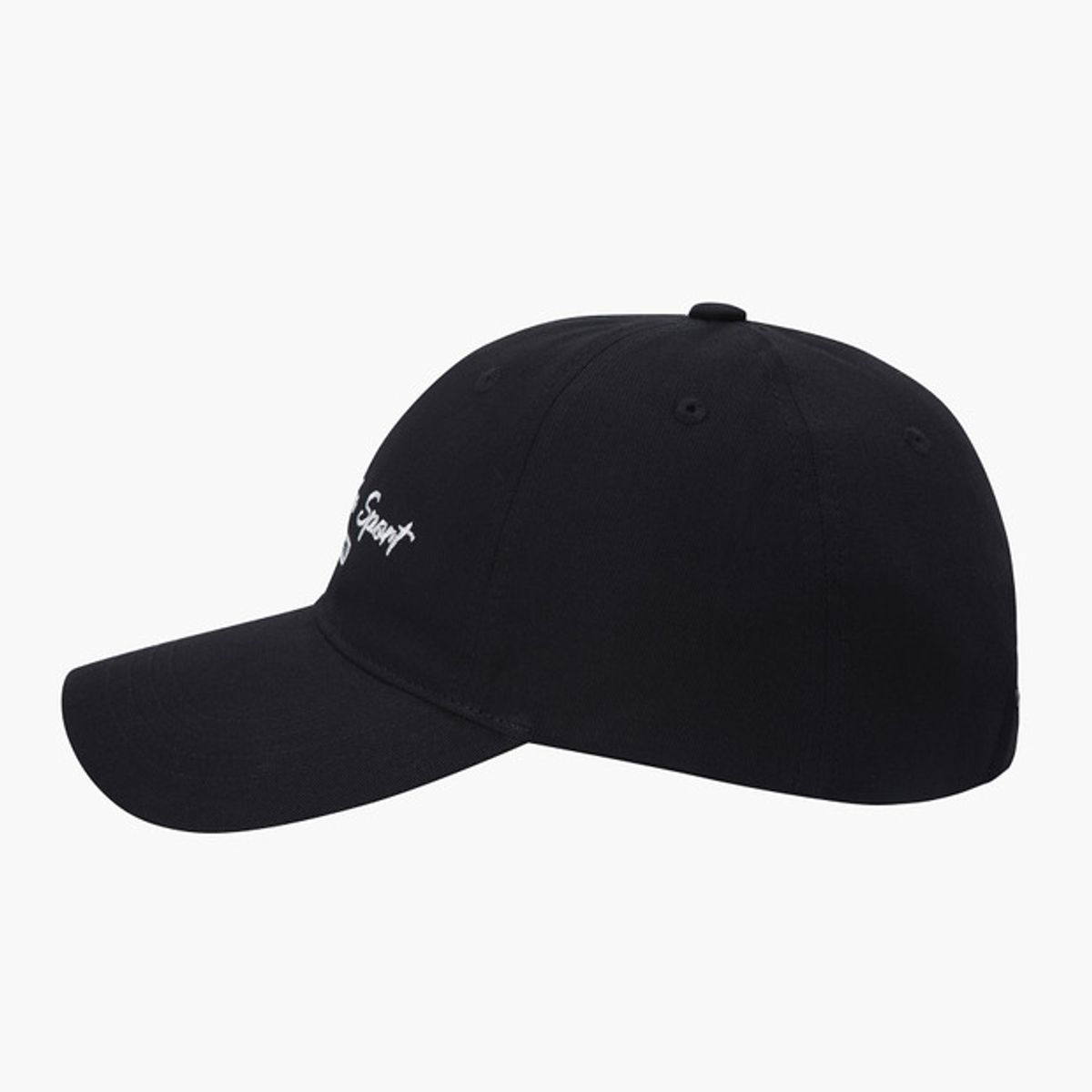 르꼬끄(LECOQ) 레터링 배색 볼캡 블랙(QP323ACP85)