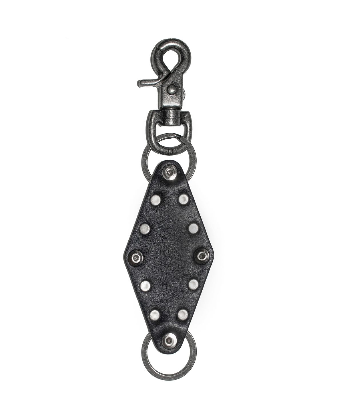 아캄(AAKAM) Studded Leather Keyring (Diamond)