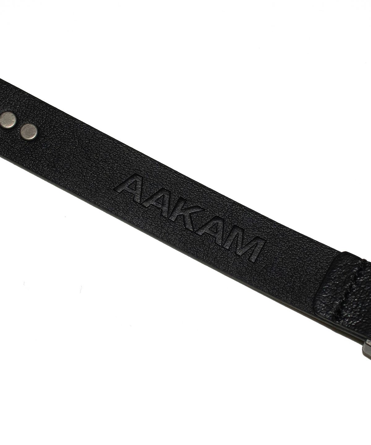 아캄(AAKAM) Western Studded Leather Belt (Black)