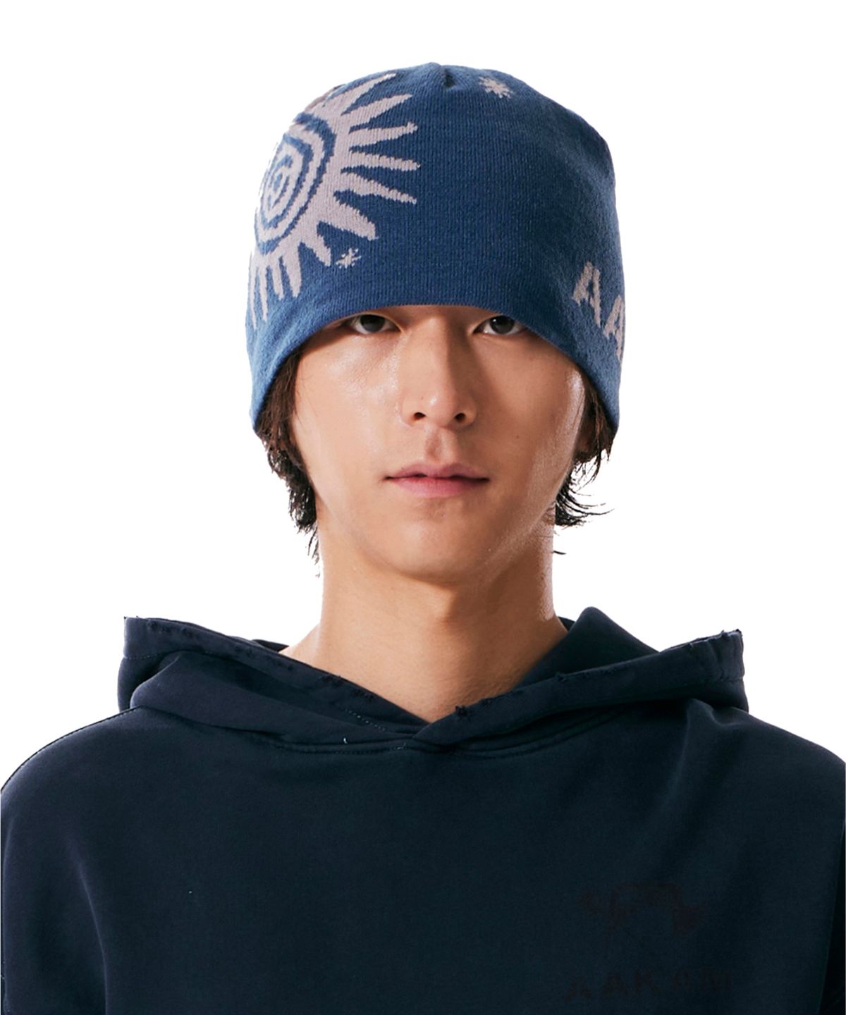 아캄(AAKAM) Sun Jacquard Beanie (Blue)