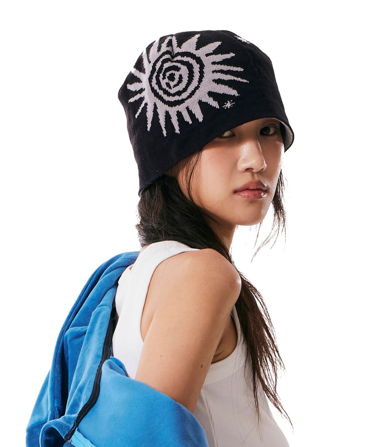 아캄(AAKAM) Sun Jacquard Beanie (Black)