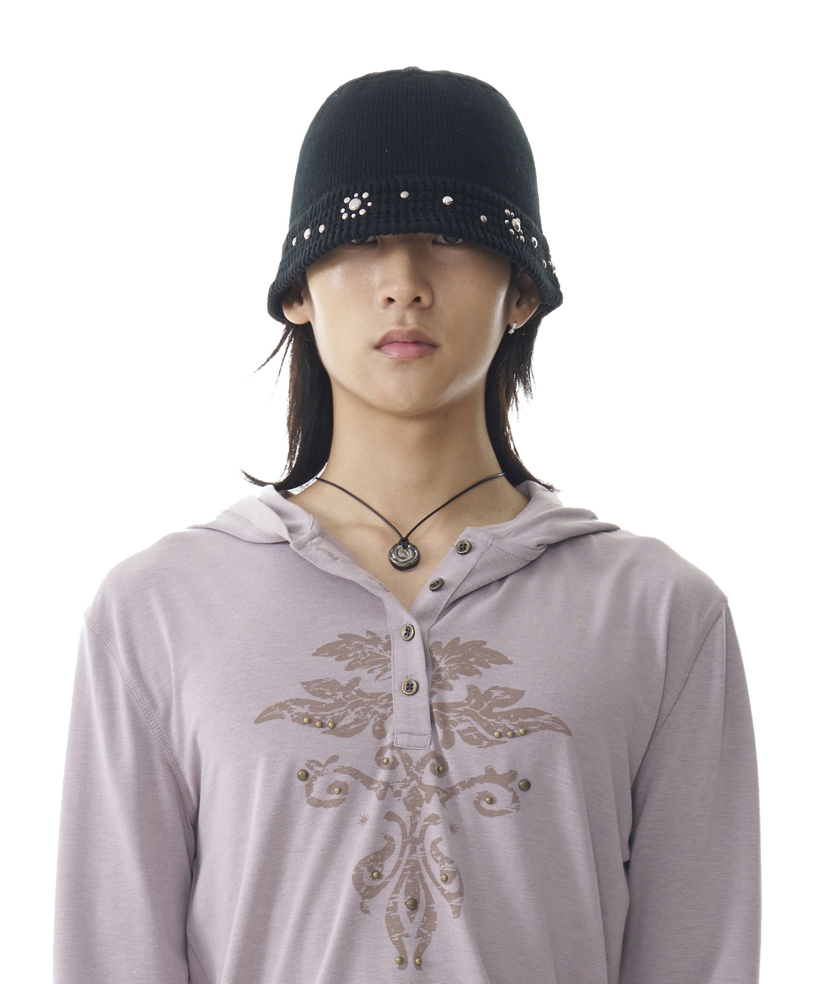ニットキャップ・ビーニー AAKAM Multi Studded Knit Bucket Hat 5SH049 MUSINSA | AAKAM Multi Studded Knit Bucket Hat (Flower)