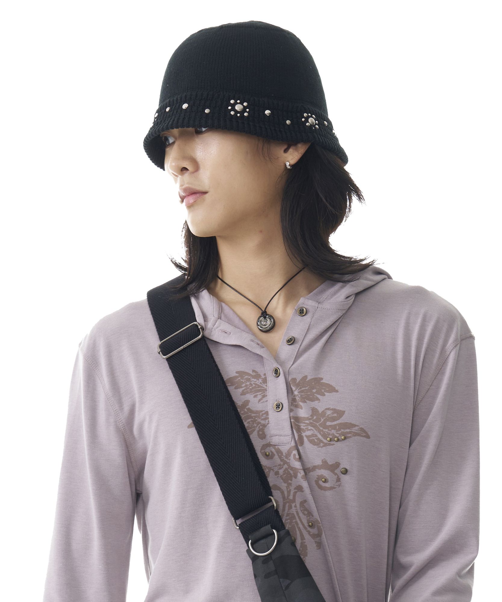 【AAKAM】Multi Studded Knit Bucket Hat Flower MUSINSA | AAKAM Multi Studded Knit Bucket Hat (Flower)