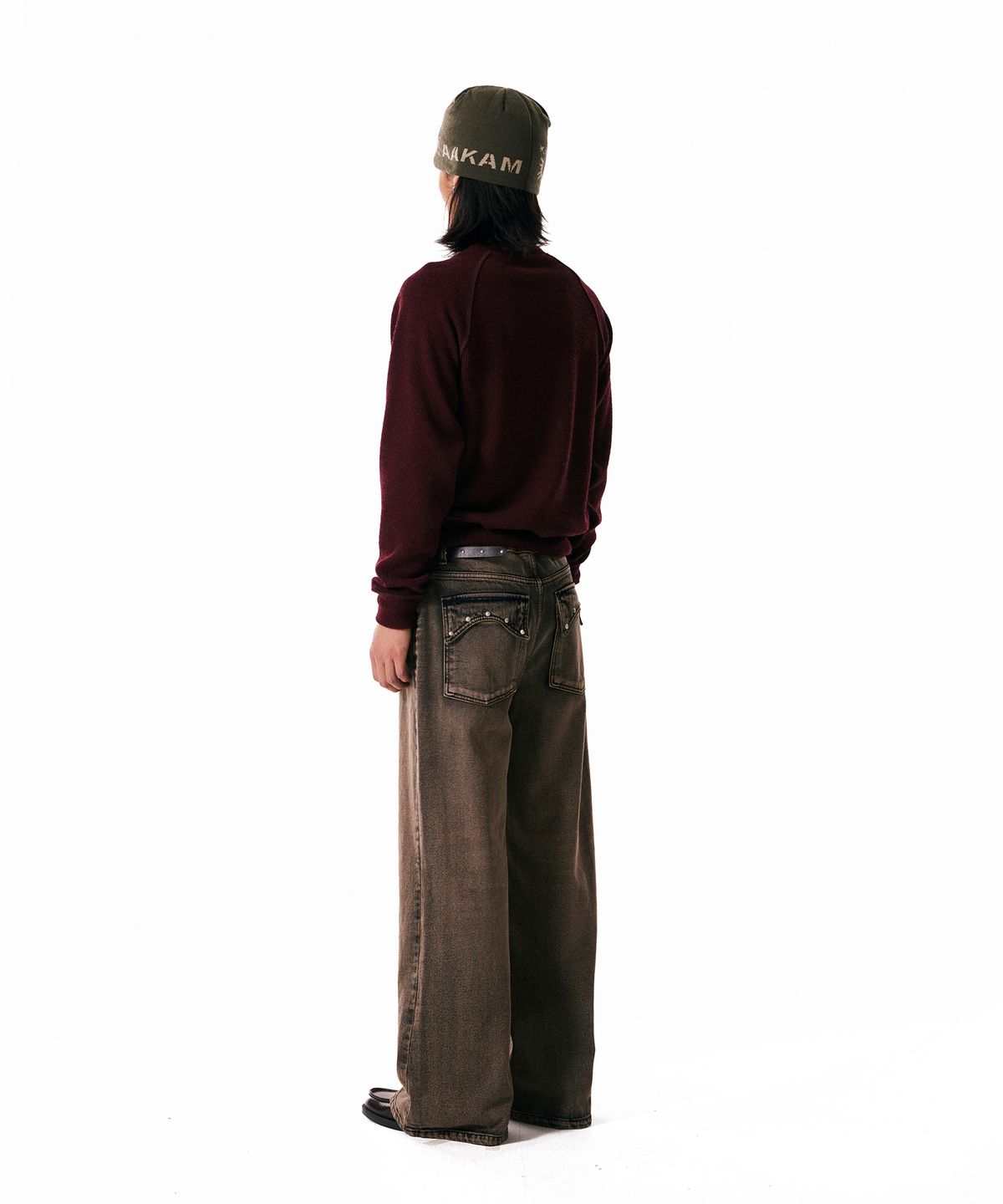 아캄(AAKAM) Eagle Printed Knit (Wine)