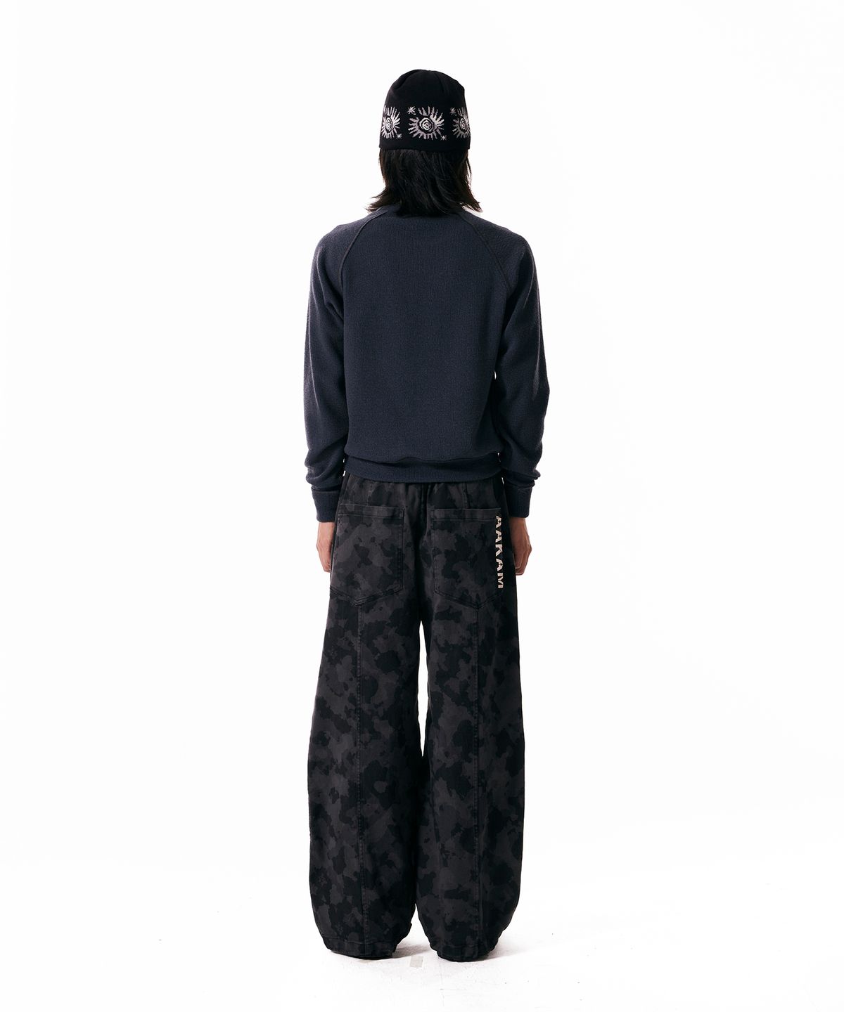 아캄(AAKAM) Eagle Printed Knit (Black)