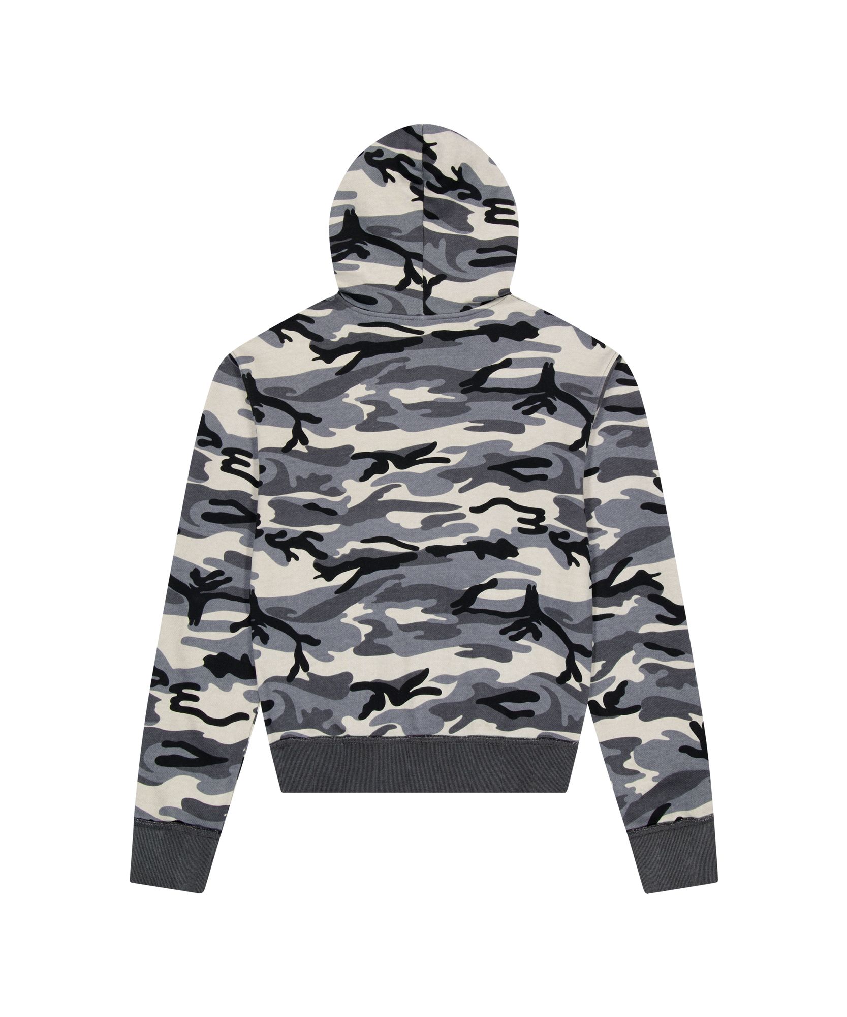 MUSINSA公式 | AAKAM Contrast Logo Zip-up Hoodie (Gray)