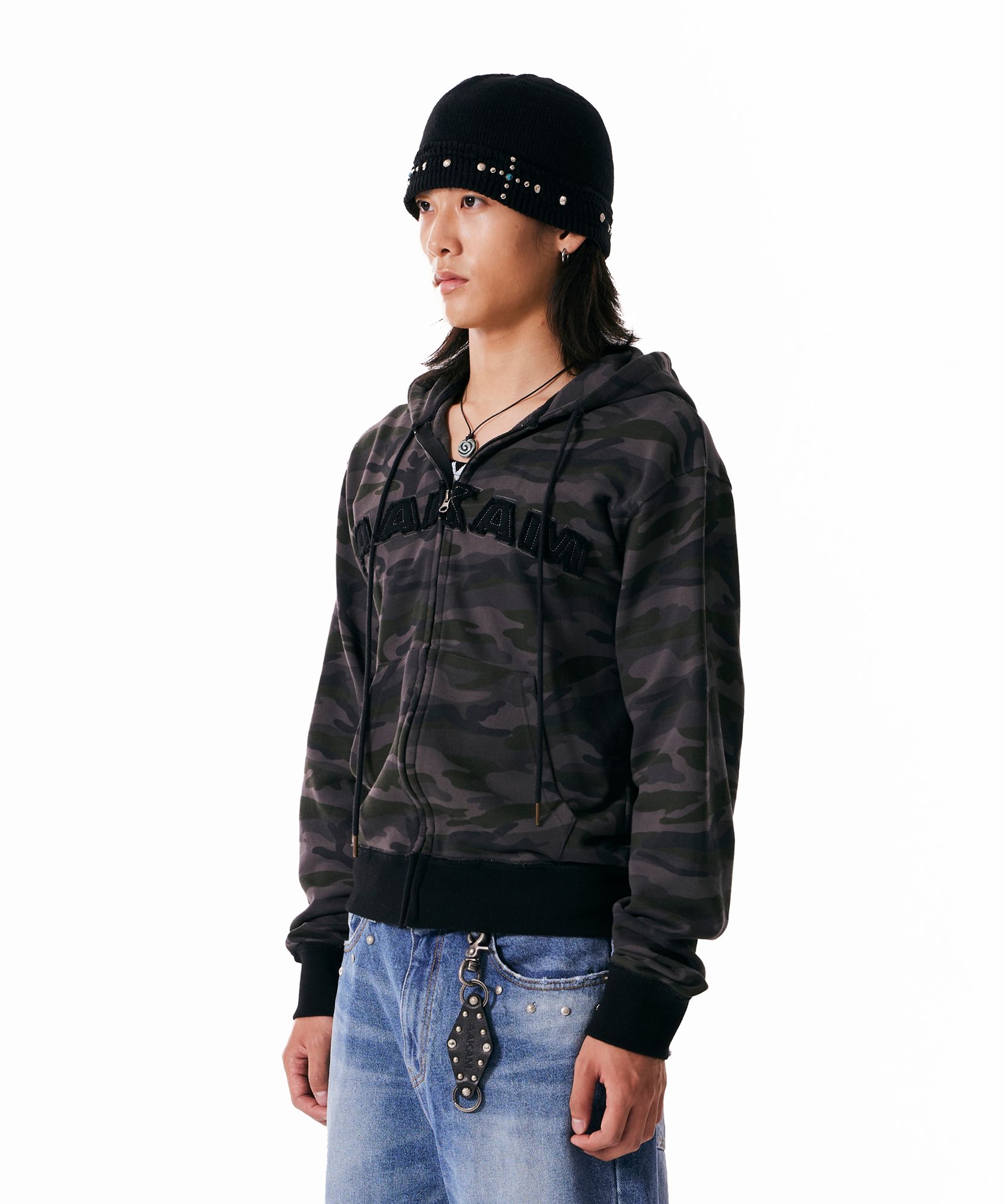 ☆AAKAM☆Flowers Zip-Up Hoodie 韓国発 AAKAM】Flowers Zip-Up Hoodie ☆韓国人気☆ 追跡付