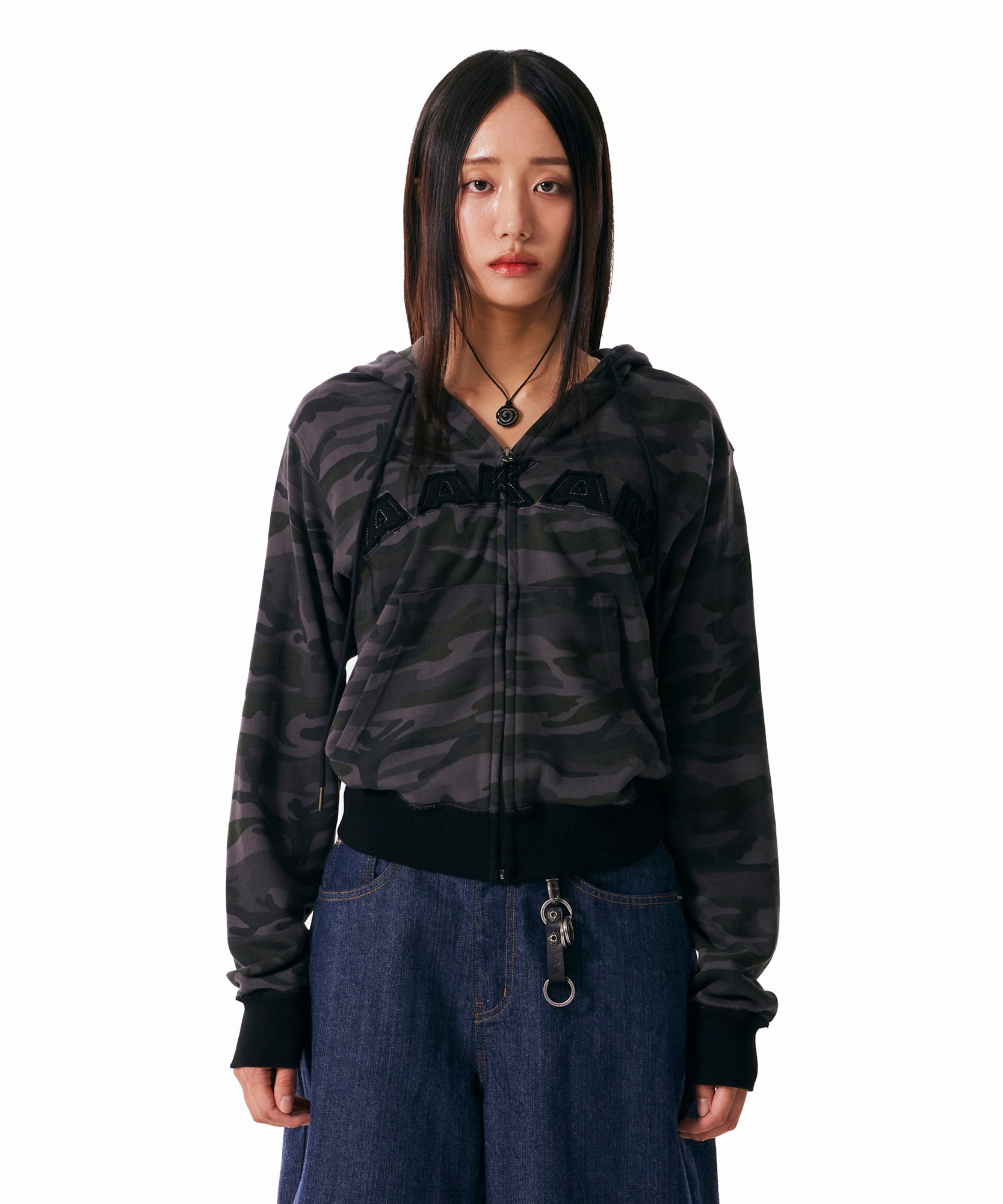 ☆AAKAM☆Flowers Zip-Up Hoodie 韓国発 AAKAM】Flowers Zip-Up Hoodie ☆韓国人気☆ 追跡付