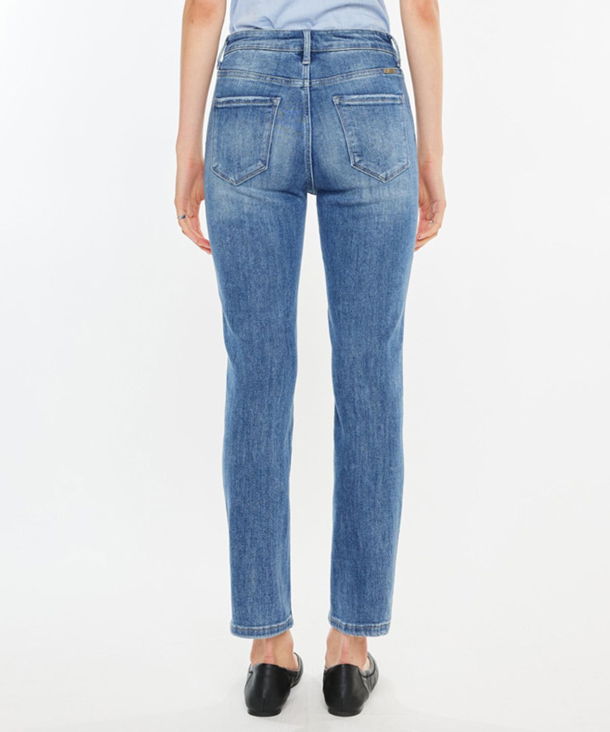 캔캔(KANCAN) 하이웨이스트 슬림 스트레이트 데님 매디
