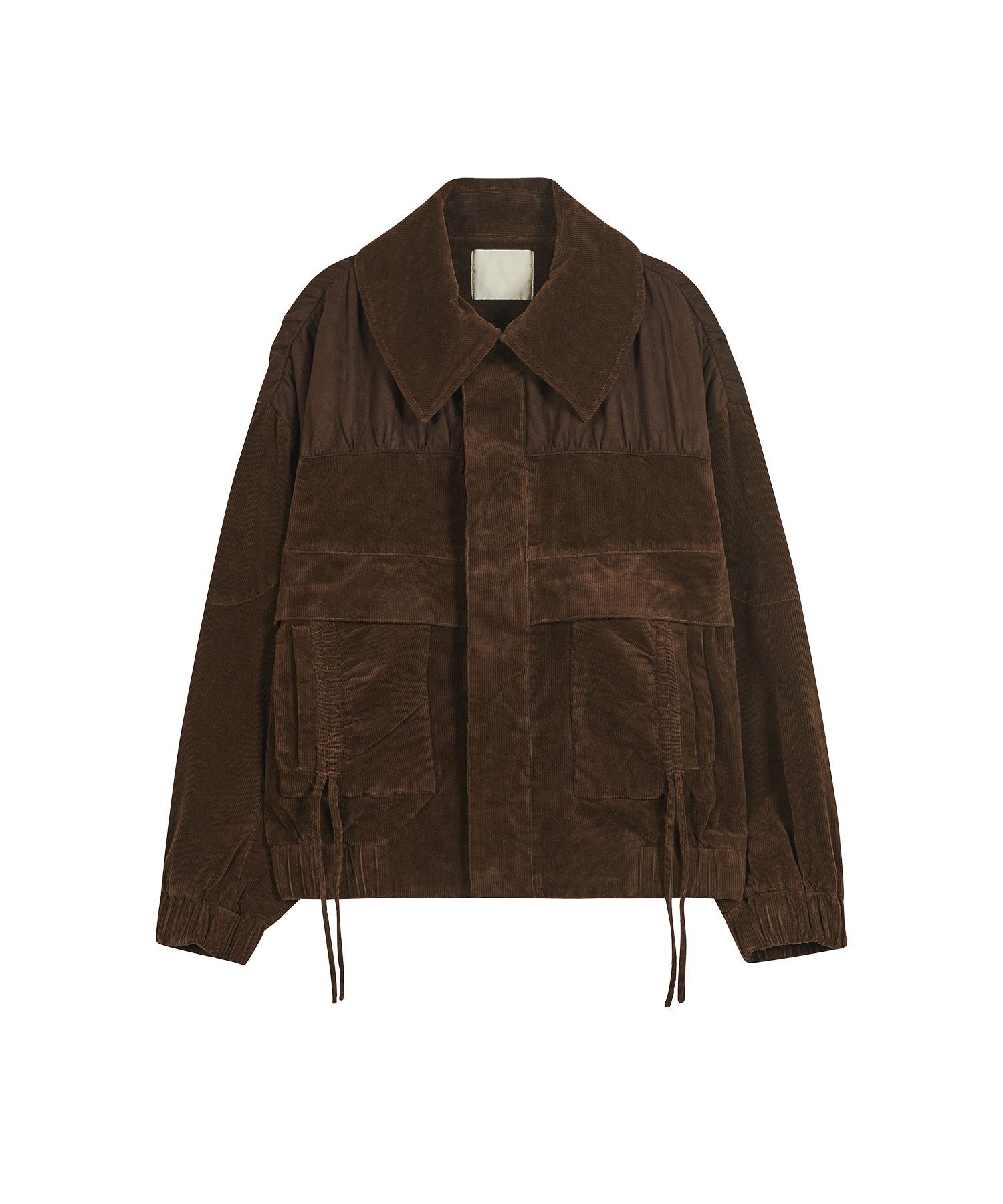 MUSINSA公式 | TYPESERVICE Mixed Shirring Jumper [Brown]
