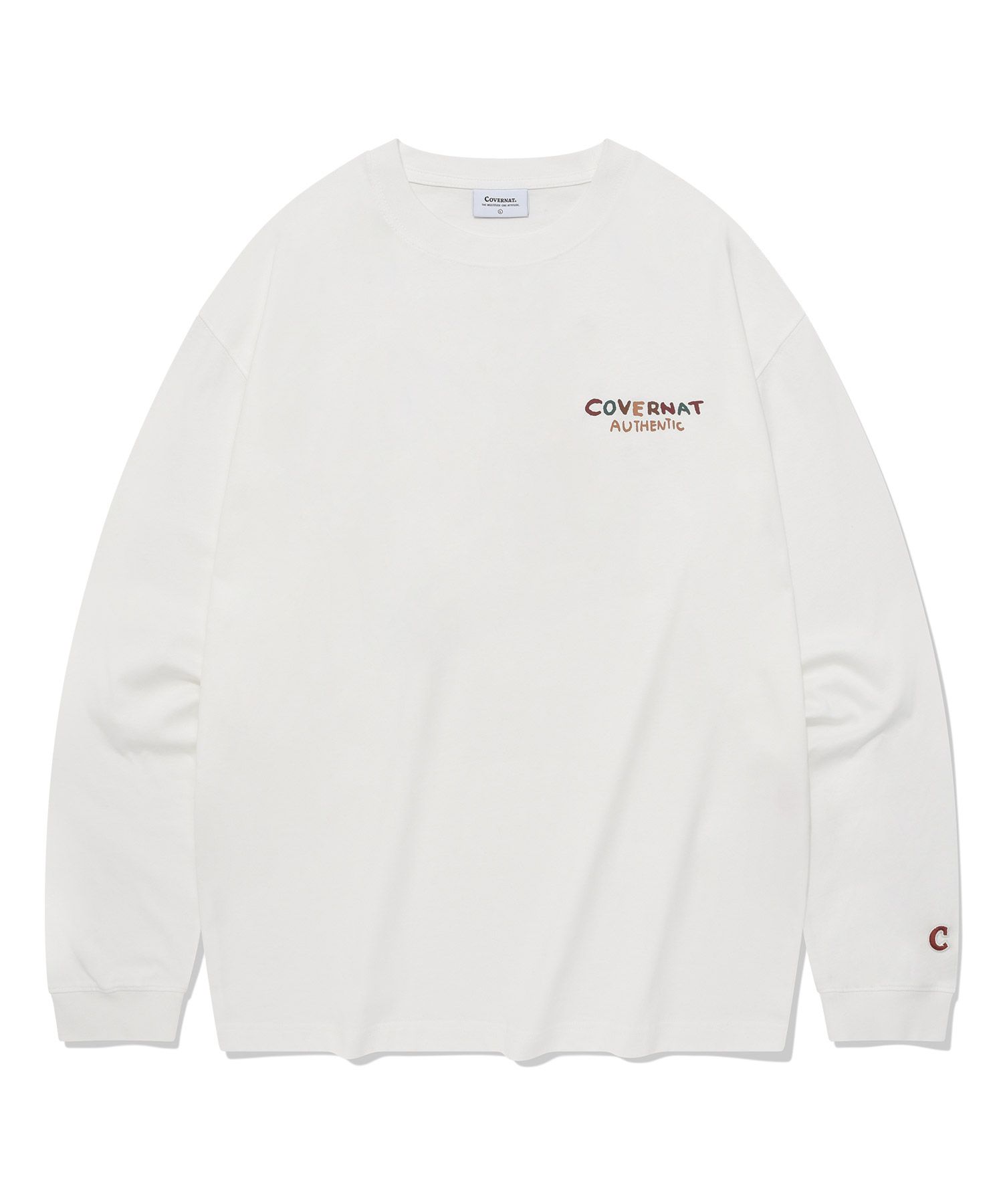 【COVERNAT】 ★ Iceland Line Graphic Long Sleeve ★ 大人気 MUSINSA | COVERNAT Iceland Line Graphic Long Sleeve White