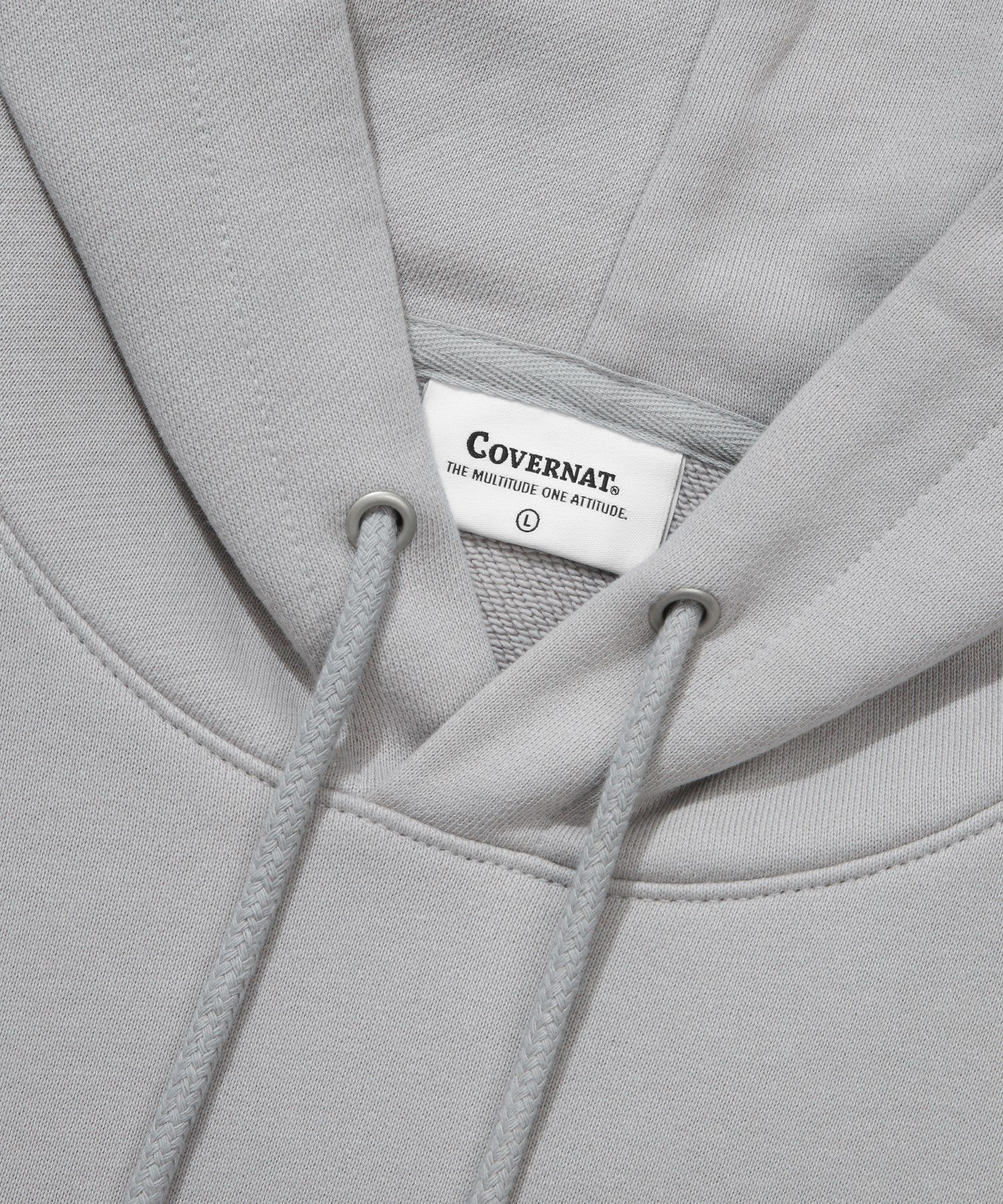 MUSINSA | COVERNAT Authentic Logo Hoodie Grey