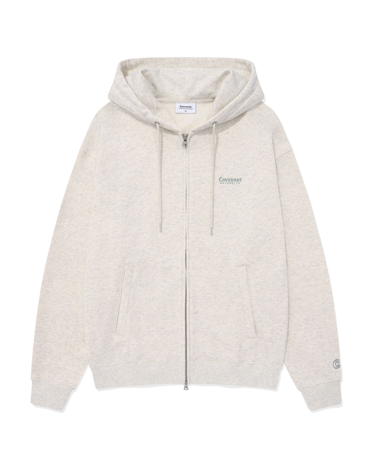 ★COVERNAT★ Small Authentic Hoodie Zip-up Oatmeal MUSINSA | COVERNAT Small Authentic Hoodie Zip-Up Oatmeal