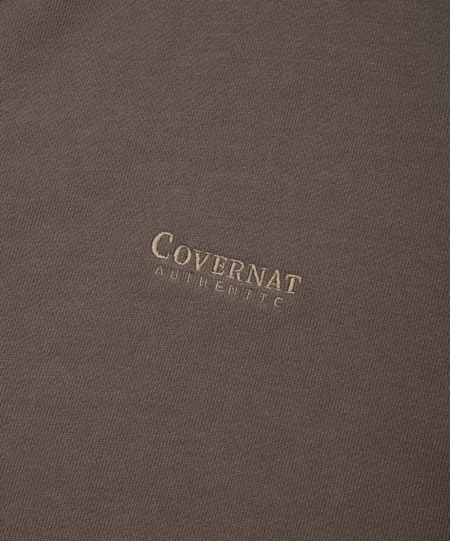 MUSINSA | COVERNAT Small Authentic Hoodie Zip-Up Brown