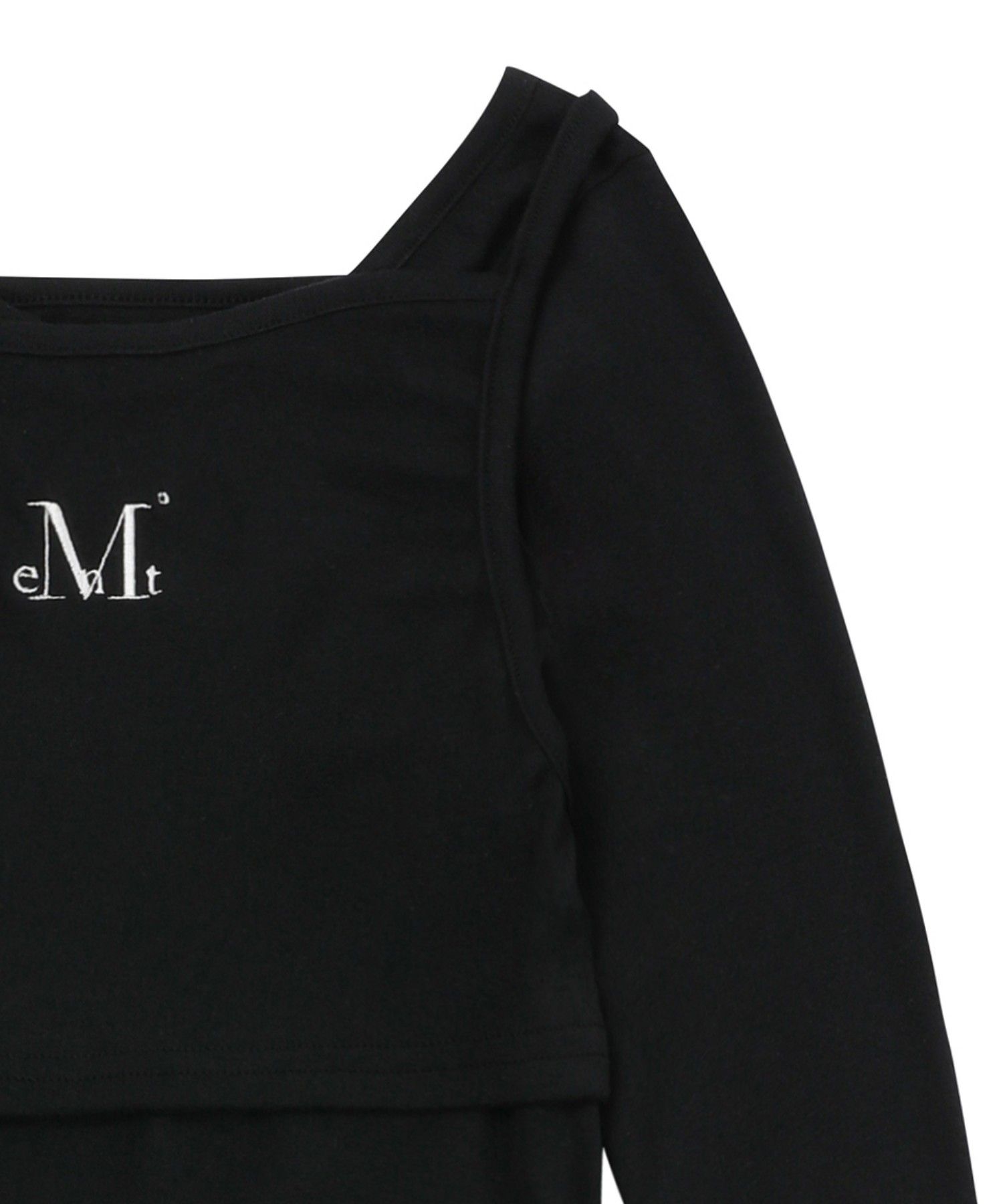 MUSINSA | MUCENT Double Unbalanced Set Tee (4 Colors)