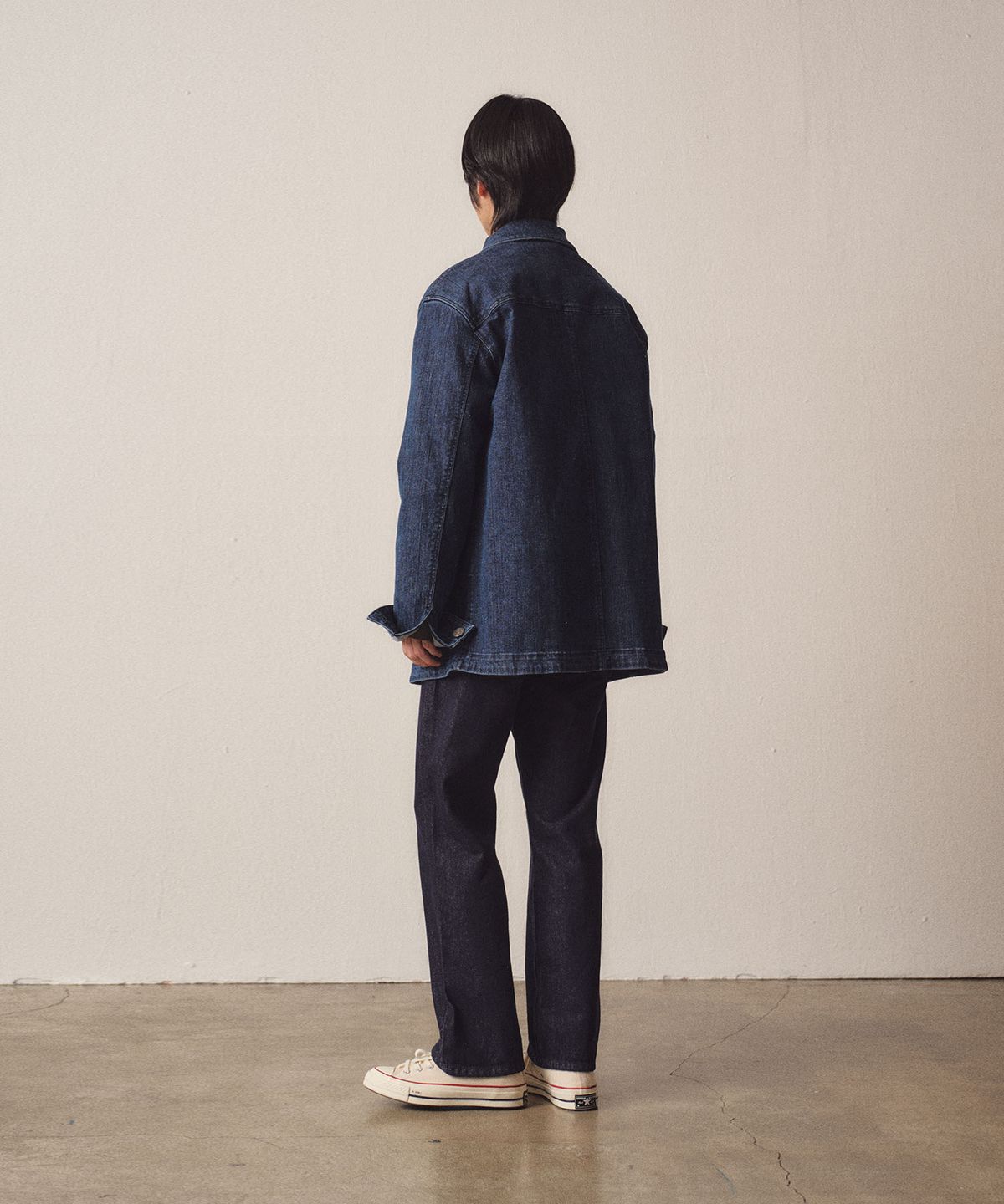 이지오(EZIO) Out Pocket Denim Indigo Jacket