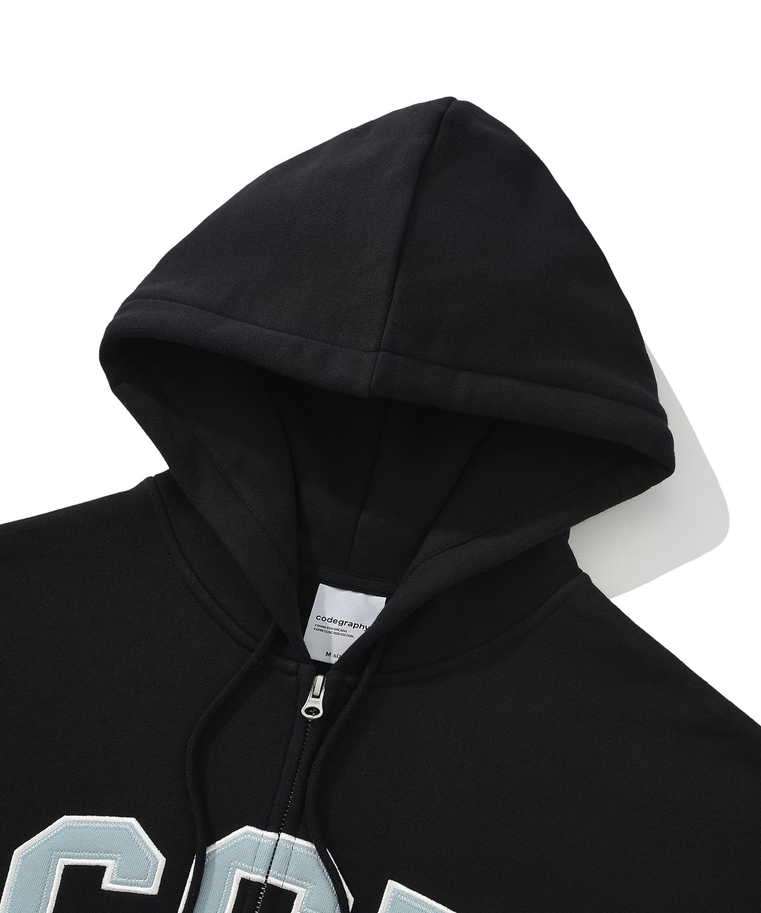 ★CODEGRAPHY★CGP Arch Logo Hood Zip-Up★ MUSINSA | Codegraphy CGP ARCH LOGO ZIP-UP HOODIE_BLACK