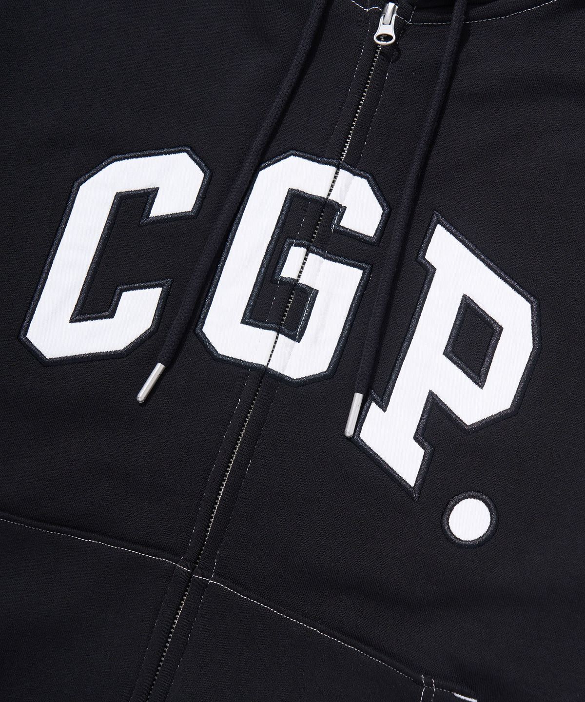 코드그라피(CGP) CGP 아치 로고 후드 집업_블랙