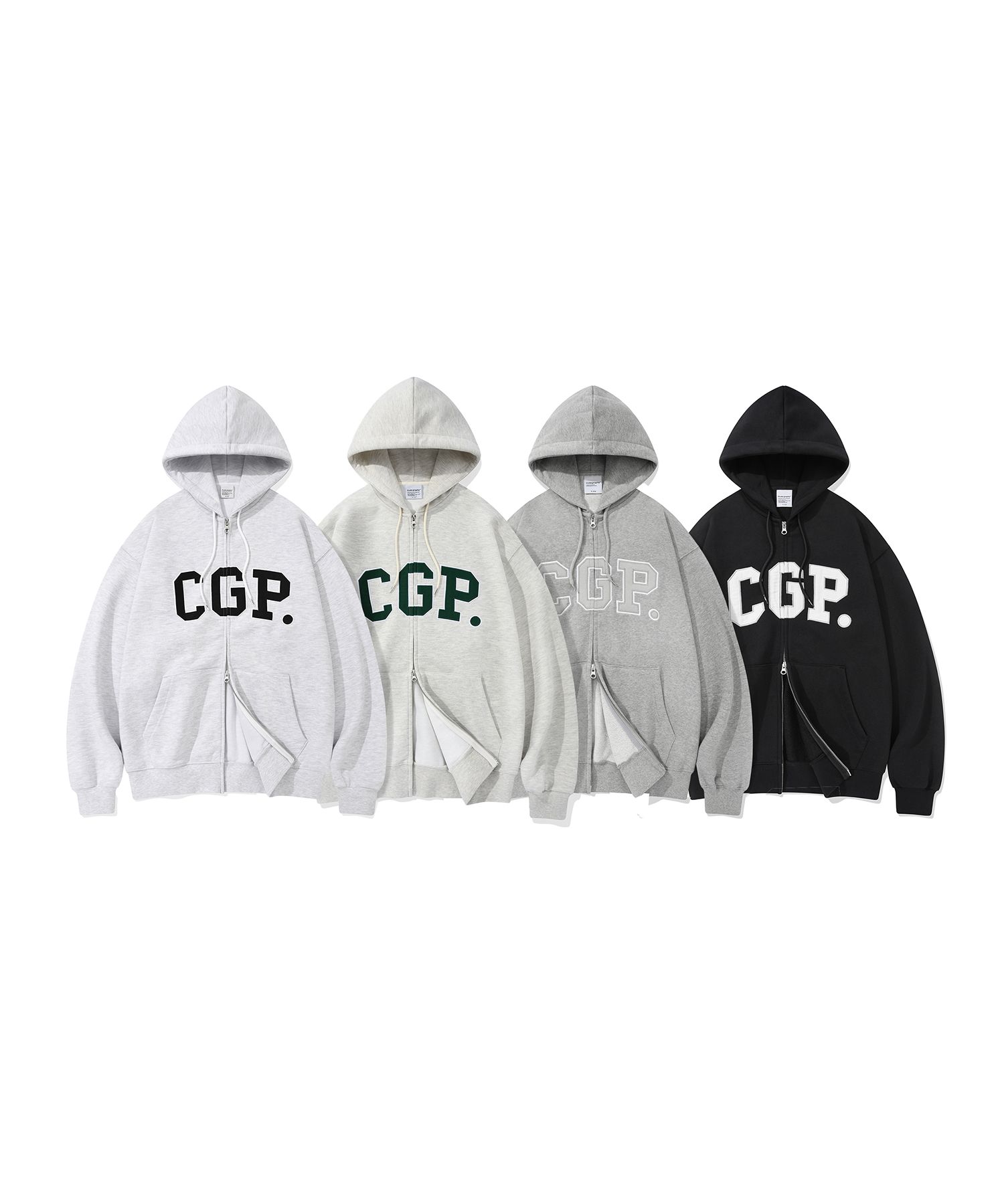 MUSINSA公式 | Codegraphy CGP Arch Logo Hoodie_Dark Grey