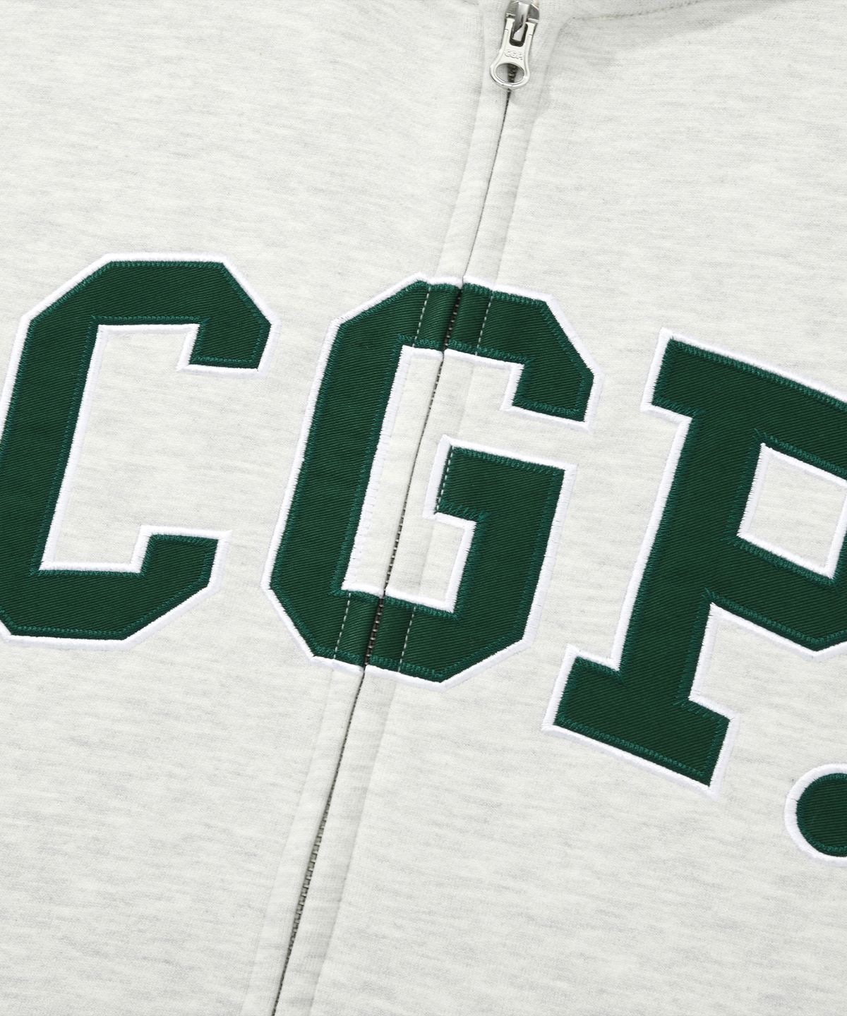 코드그라피(CGP) CGP 아치 로고 후드 집업_아이보리