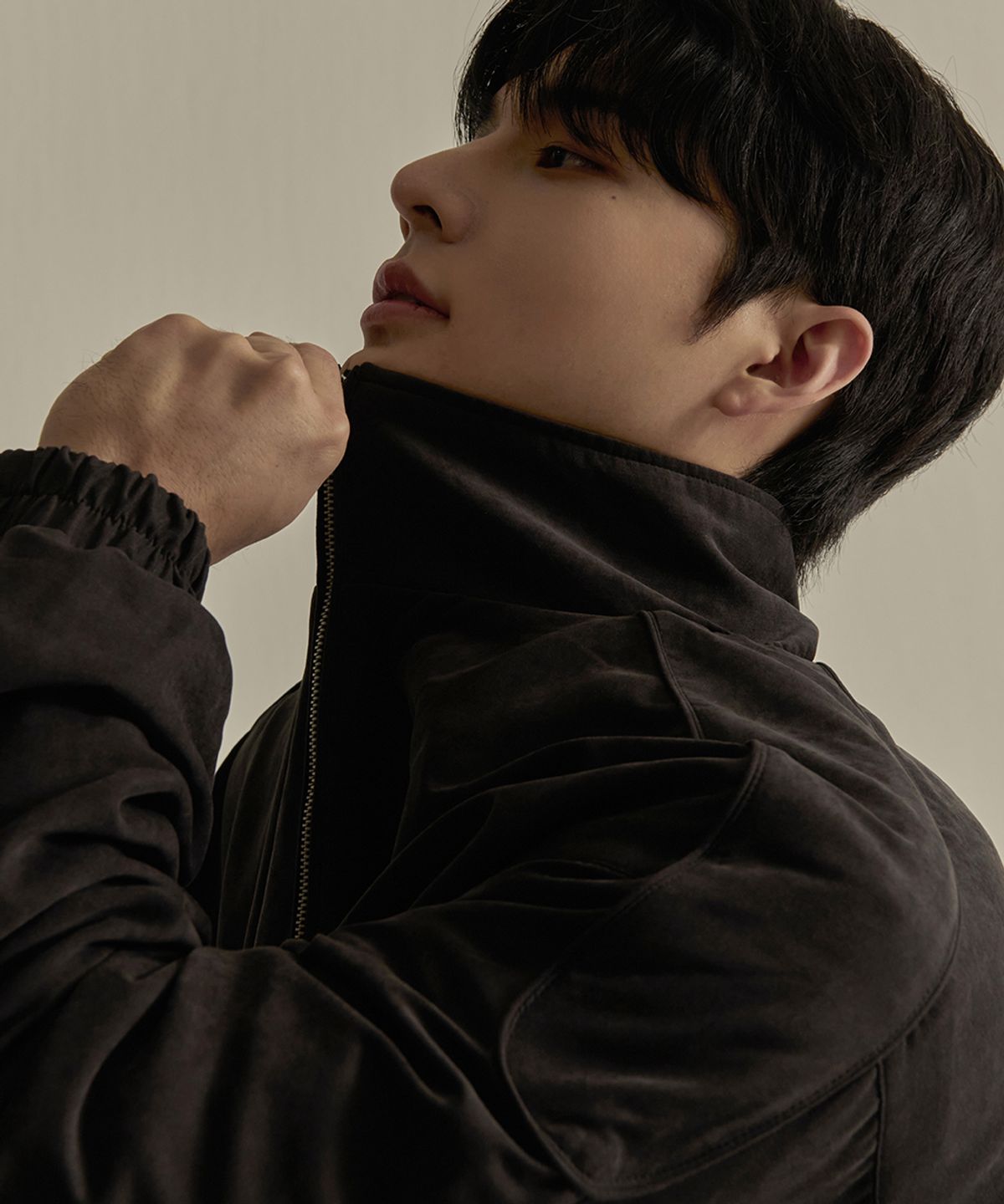 나인제트(NINEZ) 숄더패치 헤비웨이트 스웨이드 자켓 (2color)