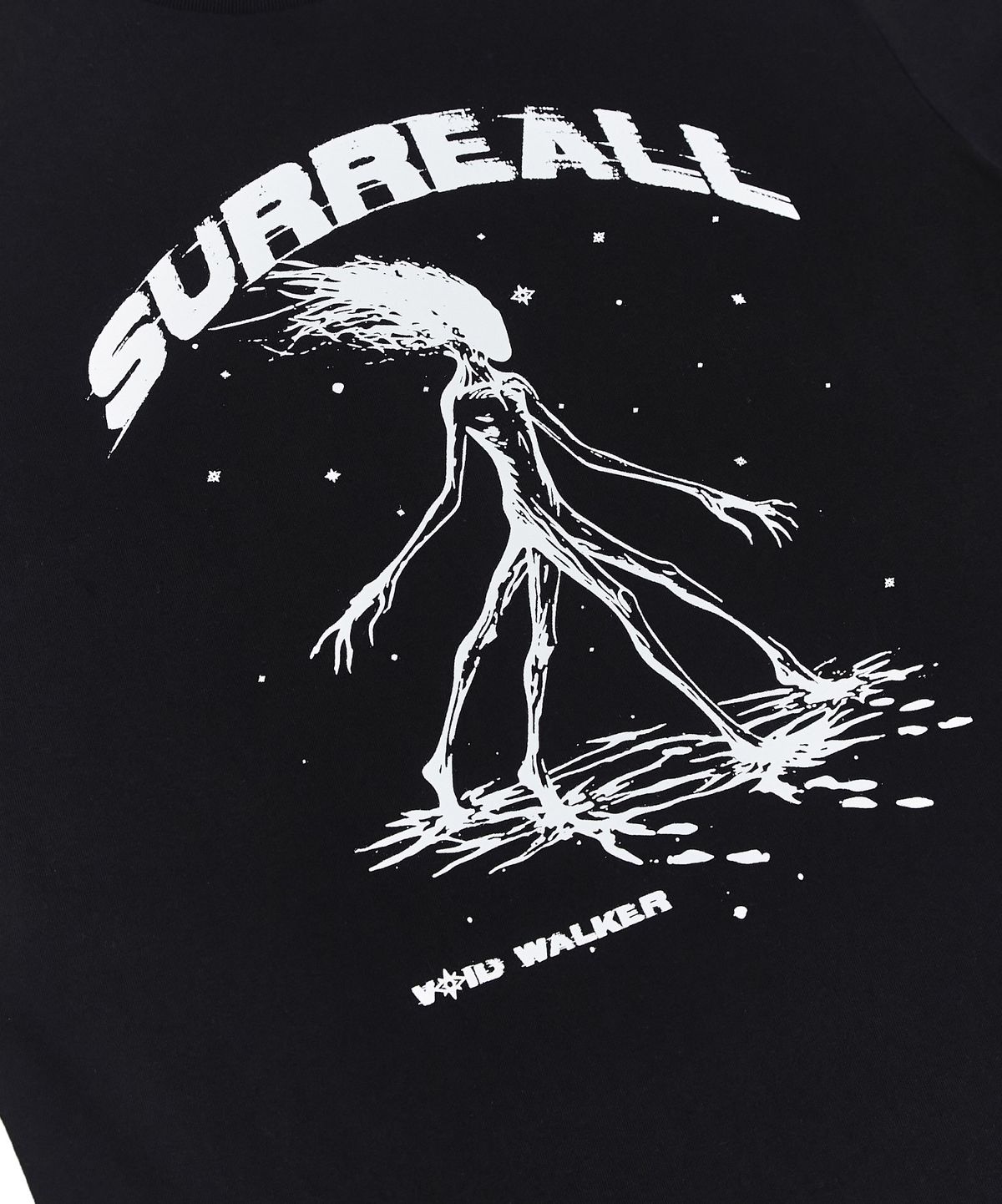 써리얼(SURREALL) Void walker printed T shirt (Black)
