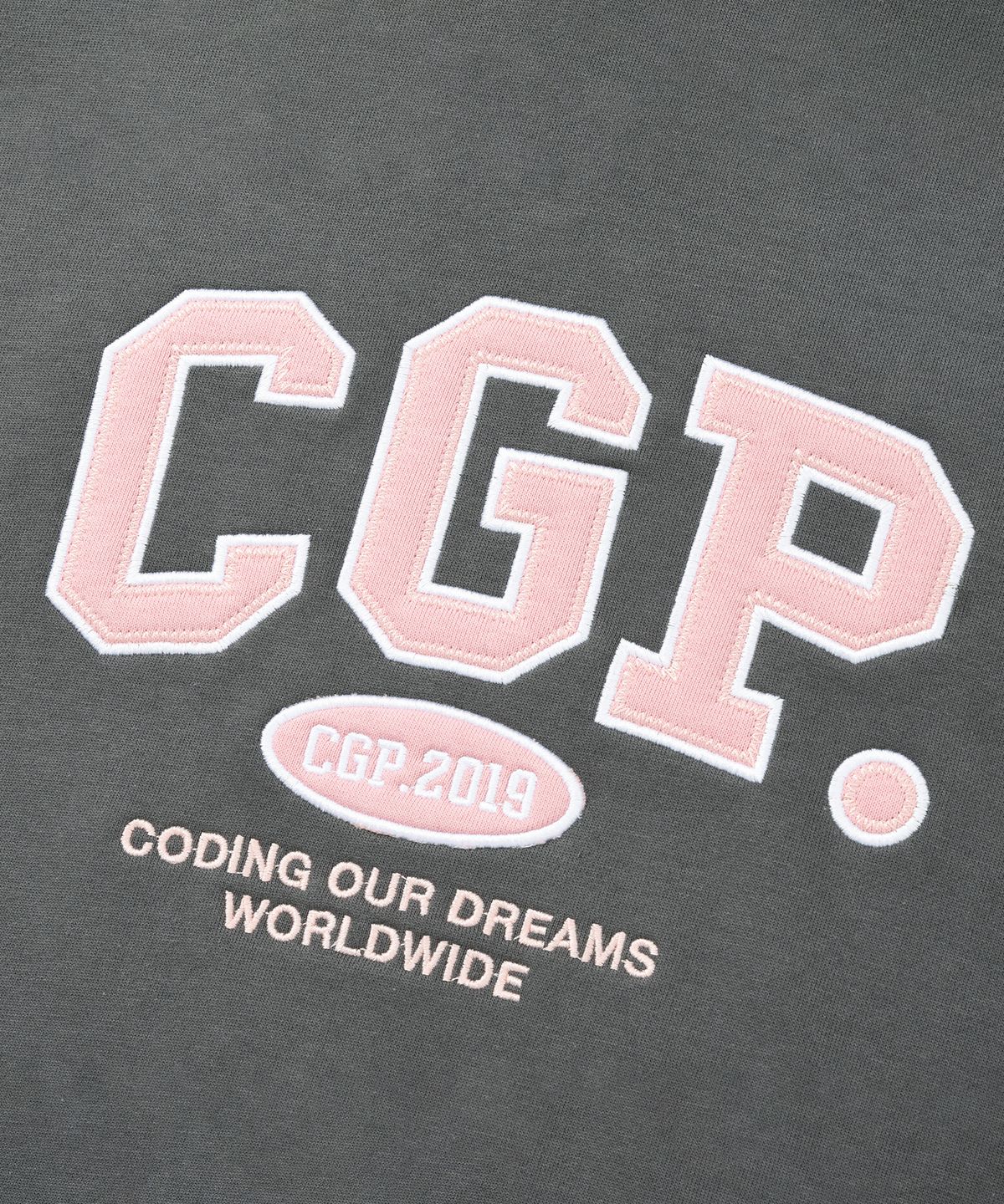 코드그라피(CGP) CGP 아치 로고 맨투맨_차콜