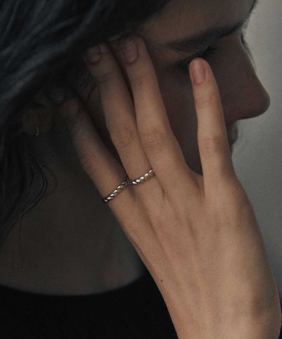 베흐트(VERTE) [925 silver] Cinq.silver.213 / epais bout ring