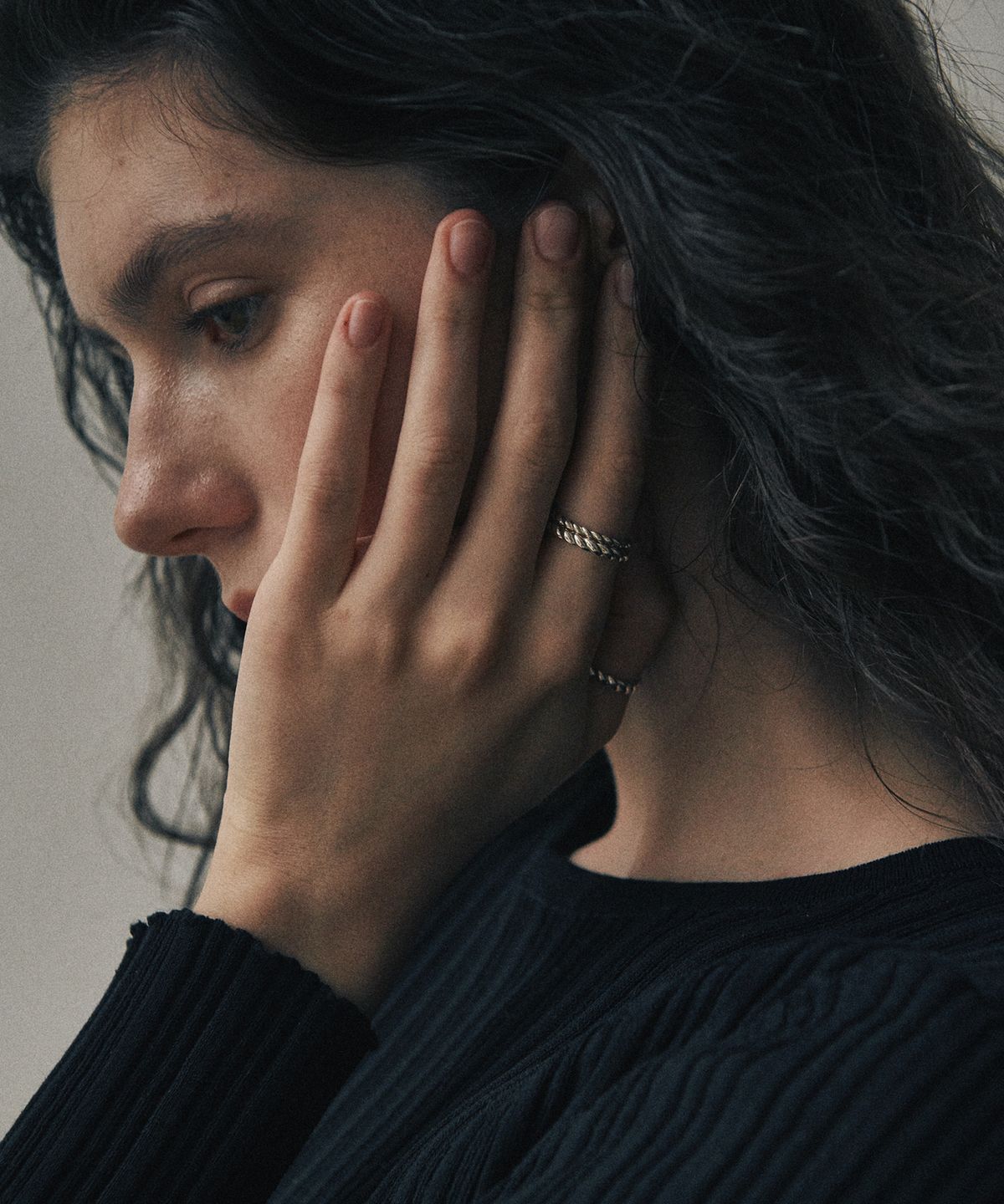 베흐트(VERTE) [925 silver] Cinq.silver.213 / epais bout ring