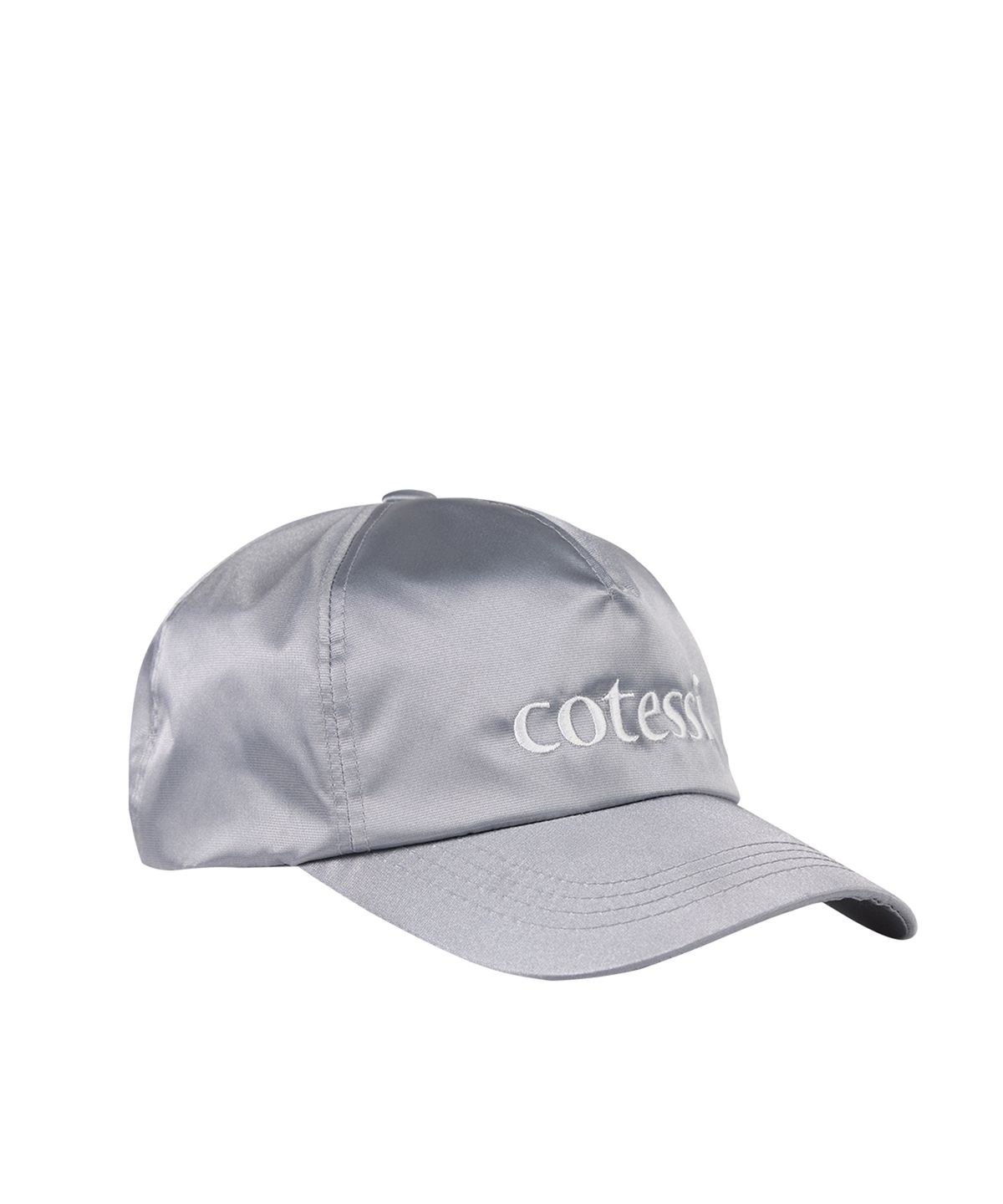 코테시(COTESSI) 나일론 로고 캡, 실버