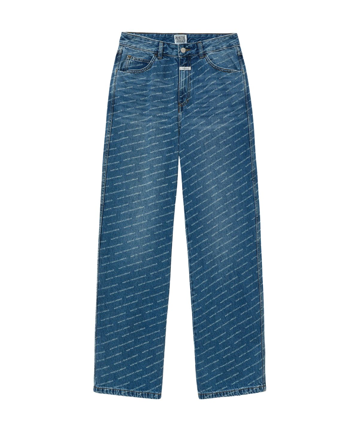 마리떼 프랑소와 저버(MARITHÉ + FRANҪOIS GIRBAUD) M WIDE PRINTING DENIM PANTS blue