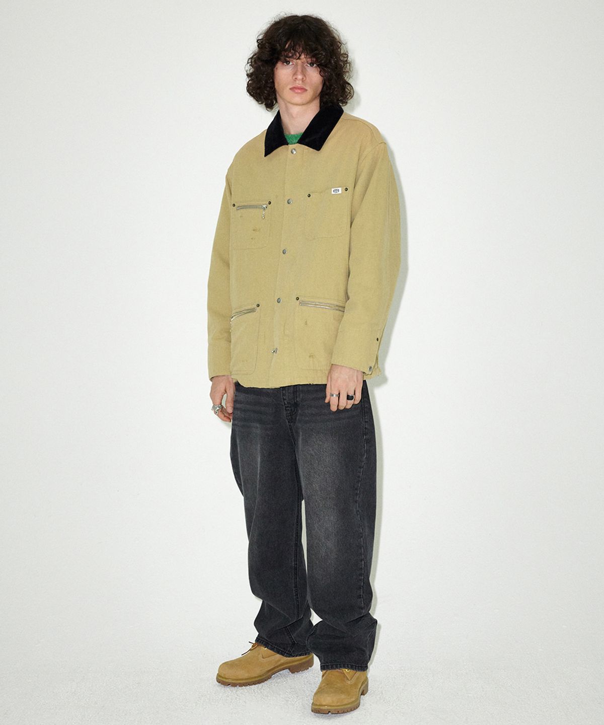 마하그리드(MAHAGRID) WASHED WORK JACKET BEIGE(MG2EFMJ210A)