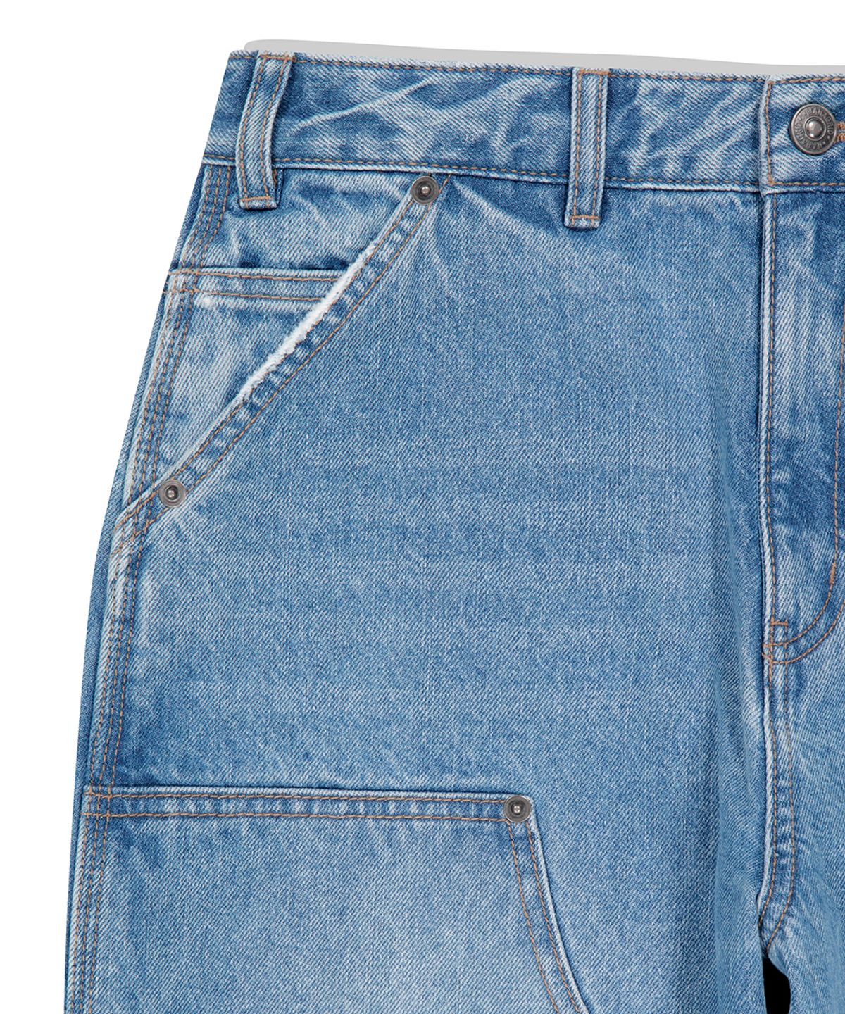 마하그리드(MAHAGRID) DOUBLE KNEE DENIM PANT BLUE(MG2EFMD112A)