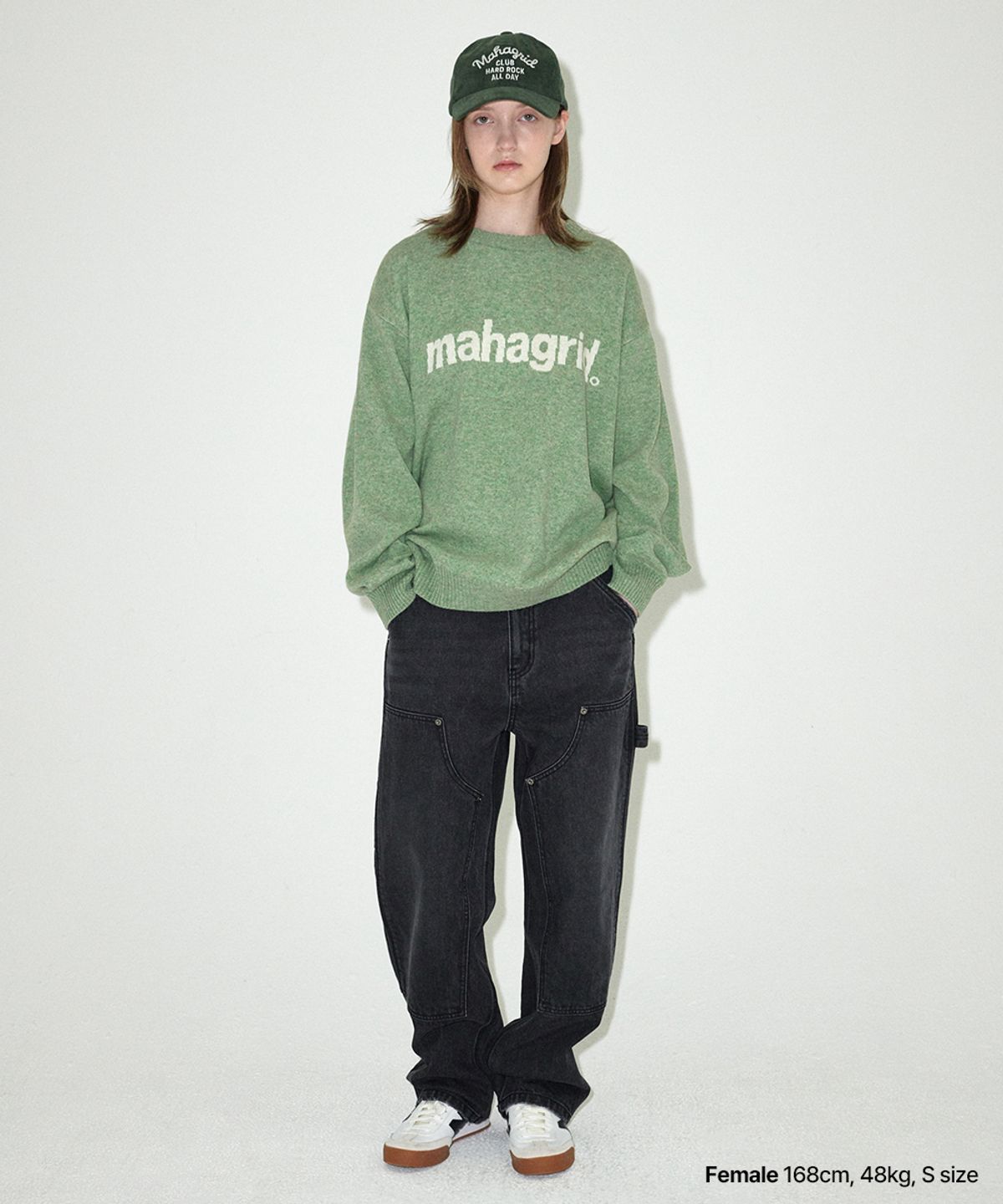 마하그리드(MAHAGRID) DOUBLE KNEE DENIM PANT BLACK(MG2EFMD112A)