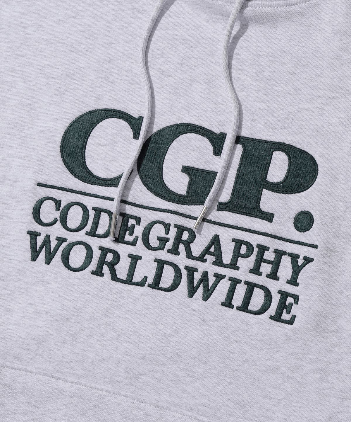 코드그라피(CGP) 스퀘어 로고 후디_멜란지그레이
