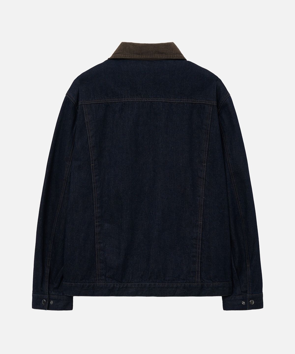 드로우핏(DRAW FIT) 레이어 플리츠 워크 데님 자켓 [DARK BLUE]