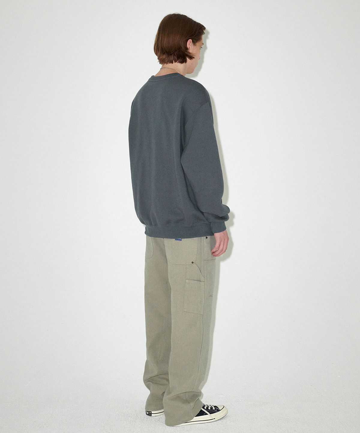 마하그리드(MAHAGRID) DOUBLE KNEE CANVAS PANT MOSS(MG2EFMD113A)