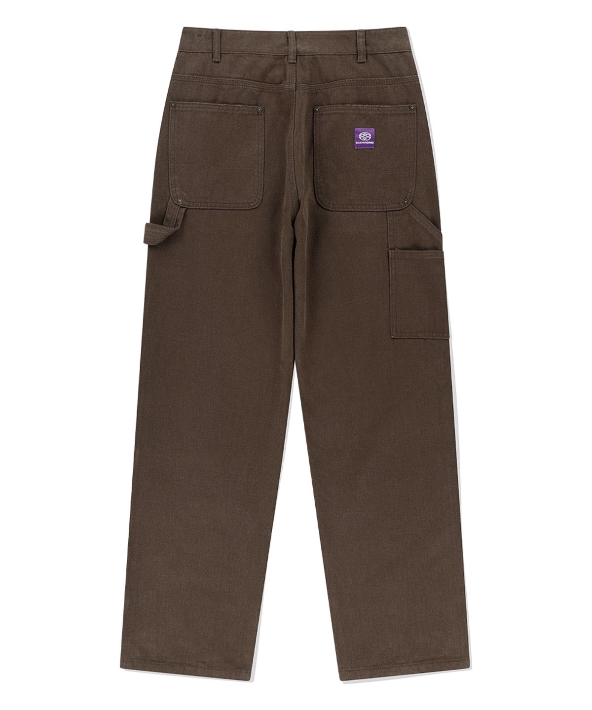 마하그리드(MAHAGRID) DOUBLE KNEE CANVAS PANT BROWN(MG2EFMD113A)