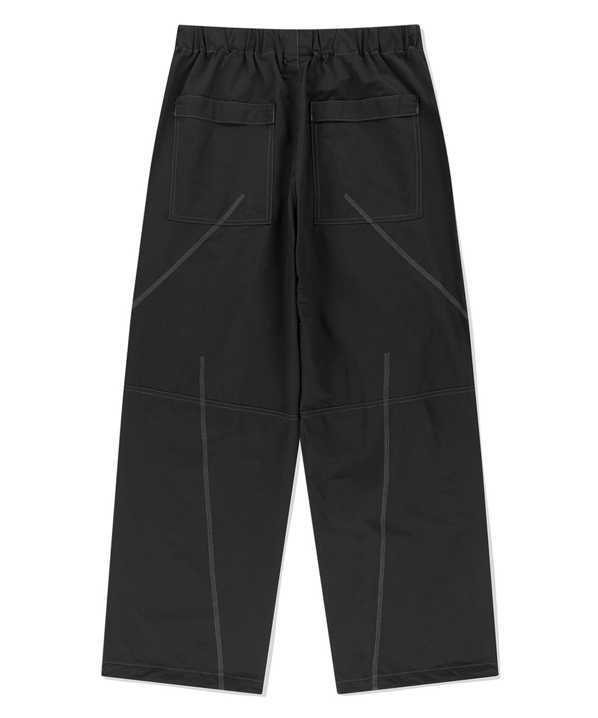 마하그리드(MAHAGRID) [FW 버전]COVER STITCH PARACHUTE PANT BLACK(MG2EFMPA10A)