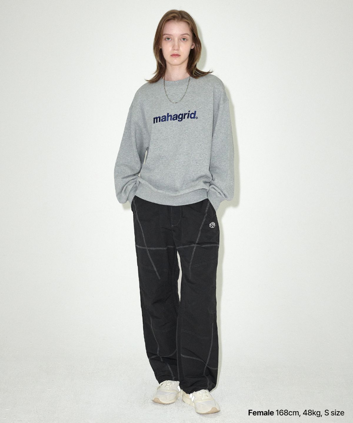 마하그리드(MAHAGRID) [FW 버전]COVER STITCH PARACHUTE PANT BLACK(MG2EFMPA10A)