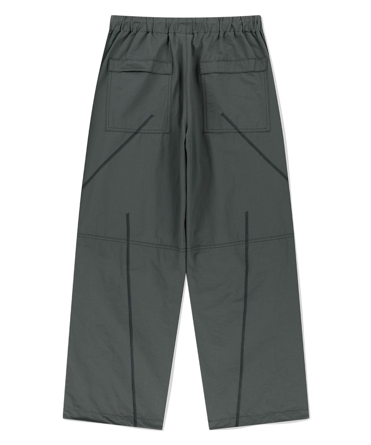 마하그리드(MAHAGRID) [FW 버전]COVER STITCH PARACHUTE PANT CHARCOAL(MG2EFMPA10A)