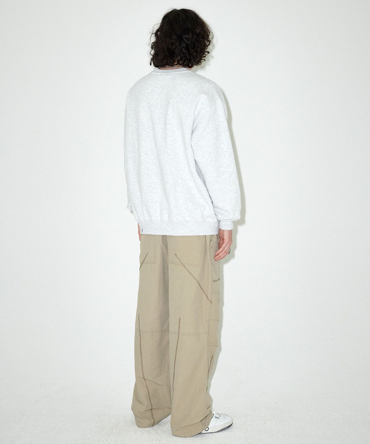 마하그리드(MAHAGRID) [FW 버전]COVER STITCH PARACHUTE PANT BEIGE(MG2EFMPA10A)
